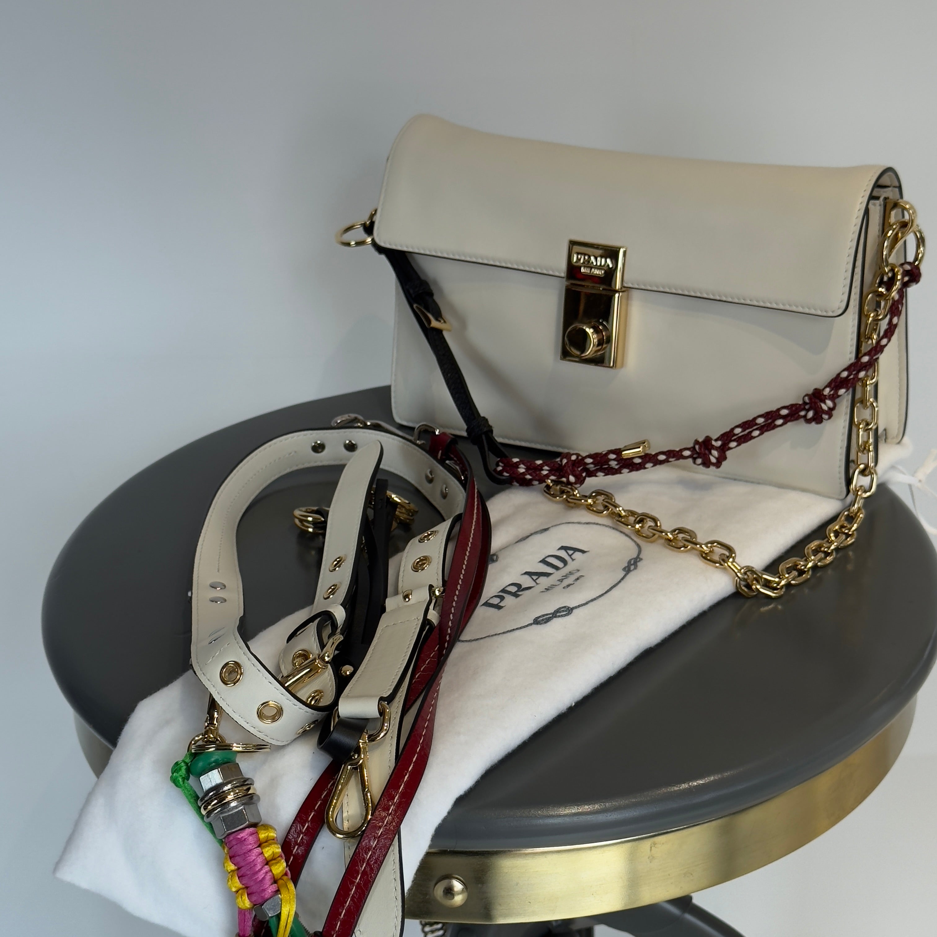 Prada Soft Sound Bag with Charms - Queen May