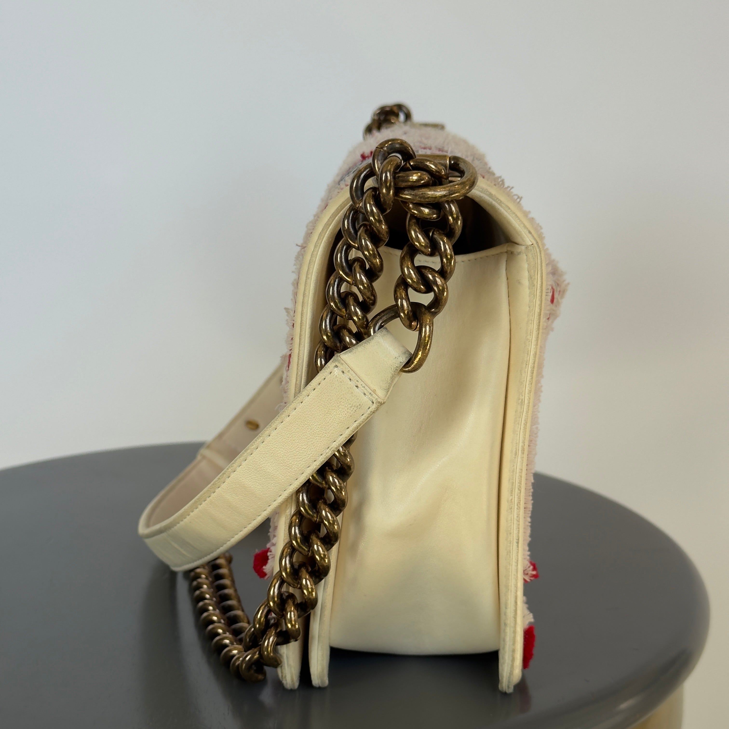 Rare Chanel Paris-Cuba Multicolor Sequin Boy Bag Medium - Queen May