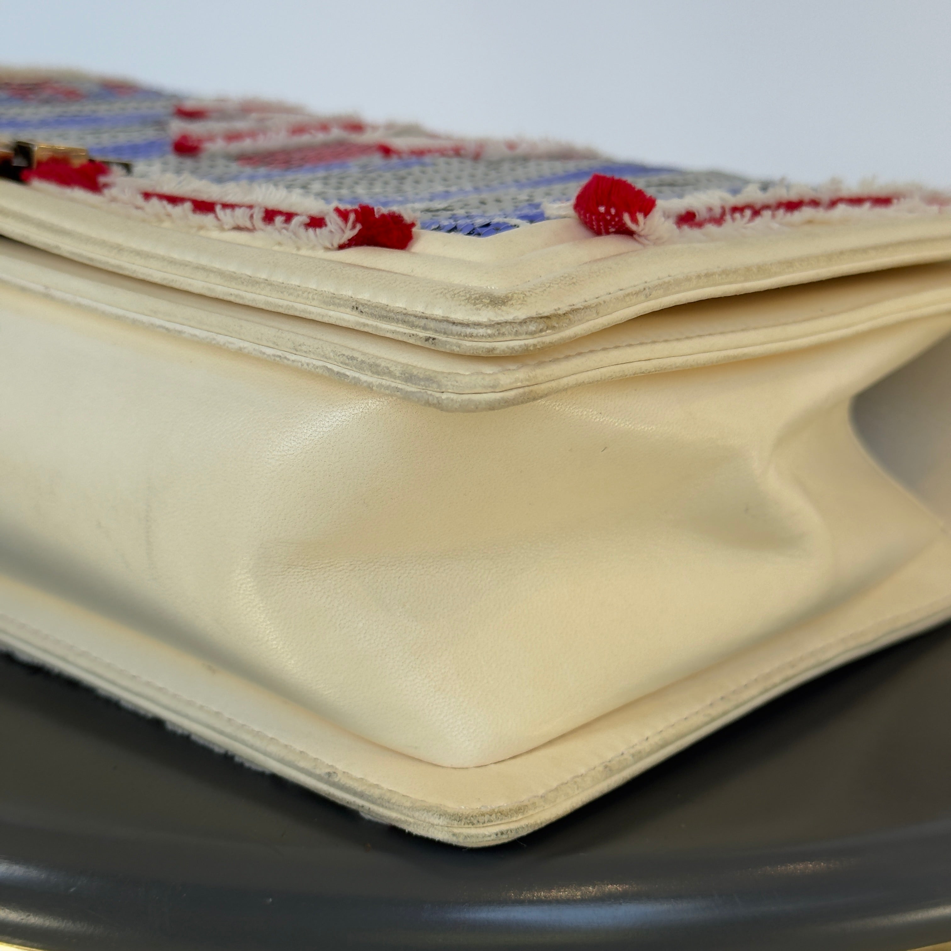 Rare Chanel Paris-Cuba Multicolor Sequin Boy Bag Medium - Queen May