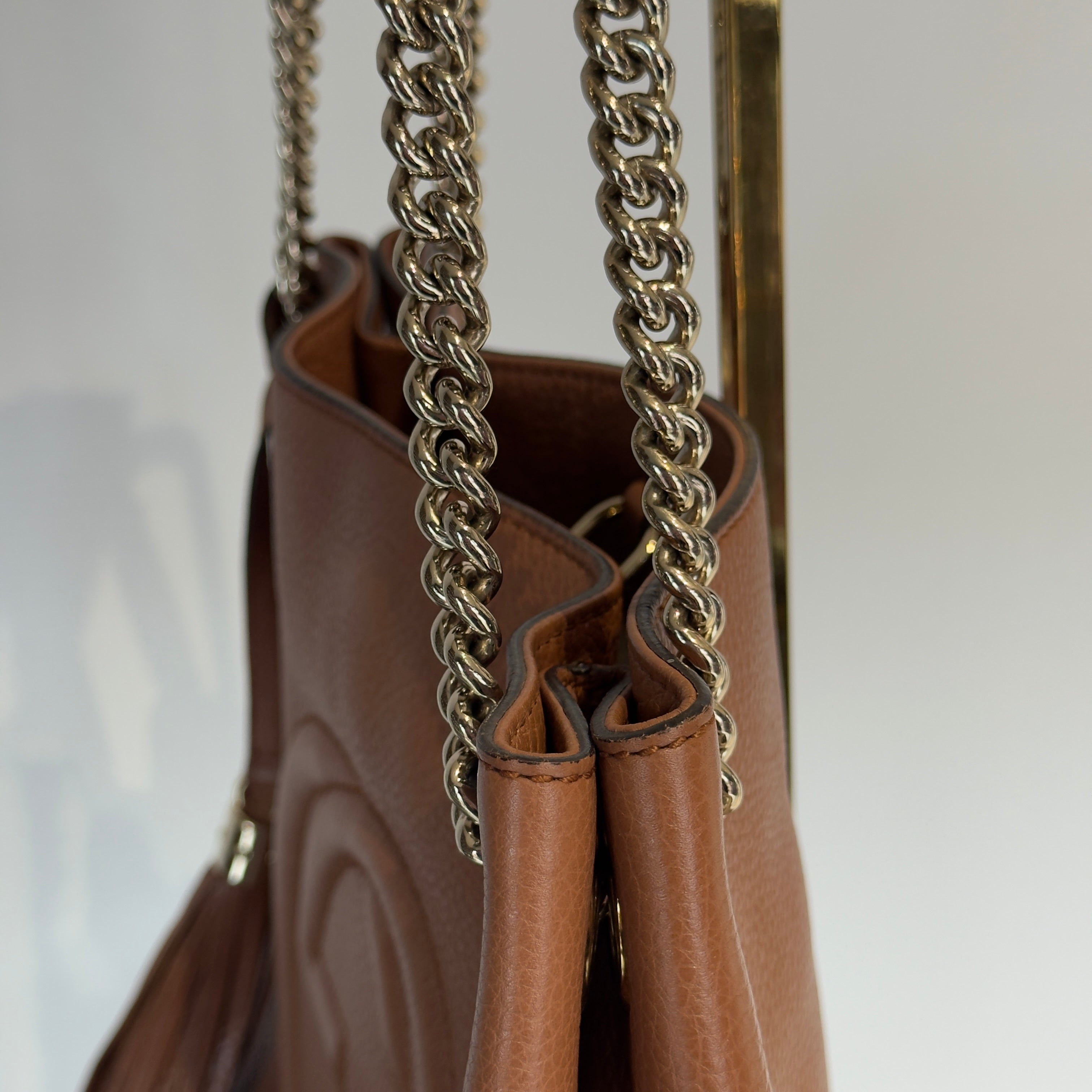 Gucci Brown Interlocking GG Soho Medium Bag - Queen May