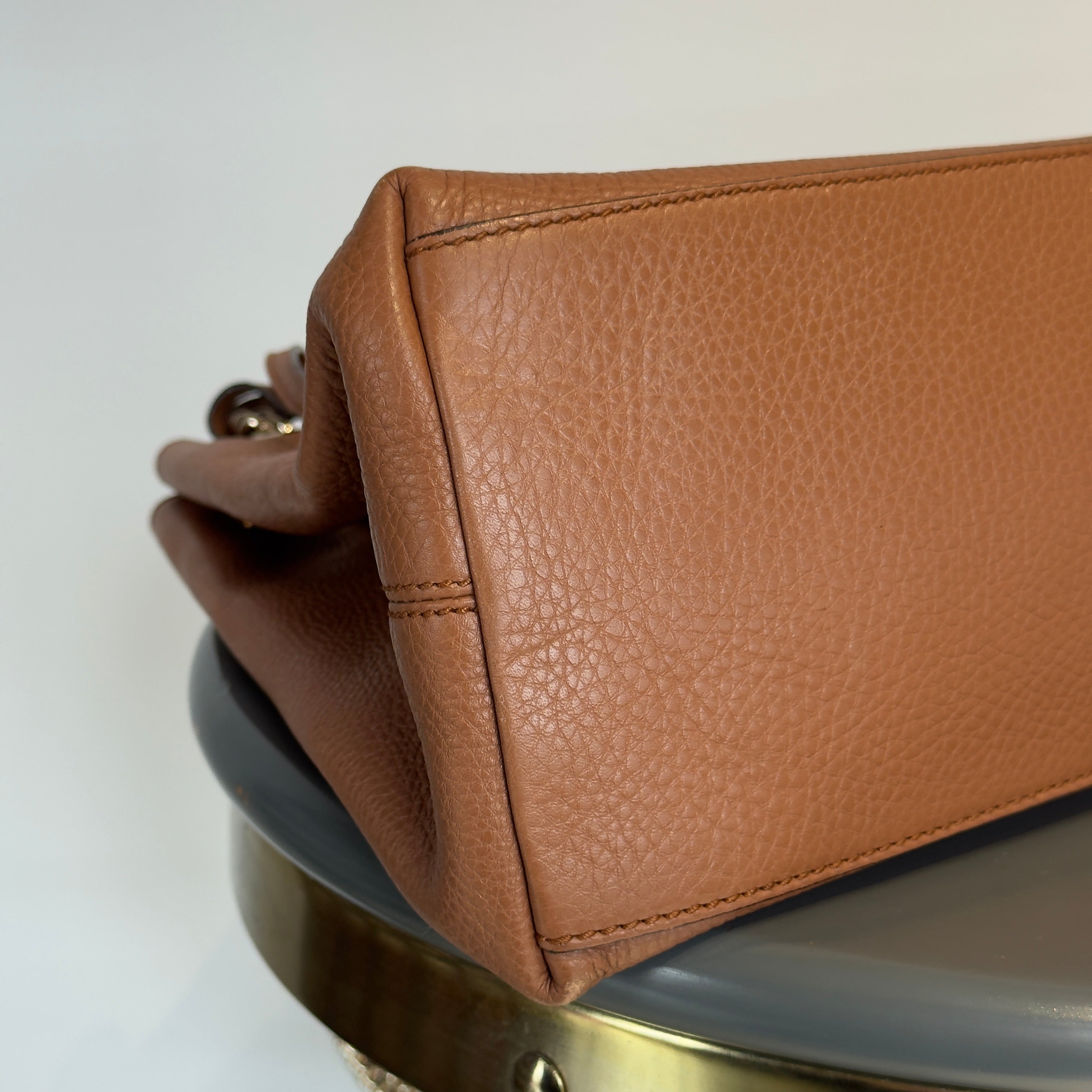 Gucci Brown Interlocking GG Soho Medium Bag - Queen May