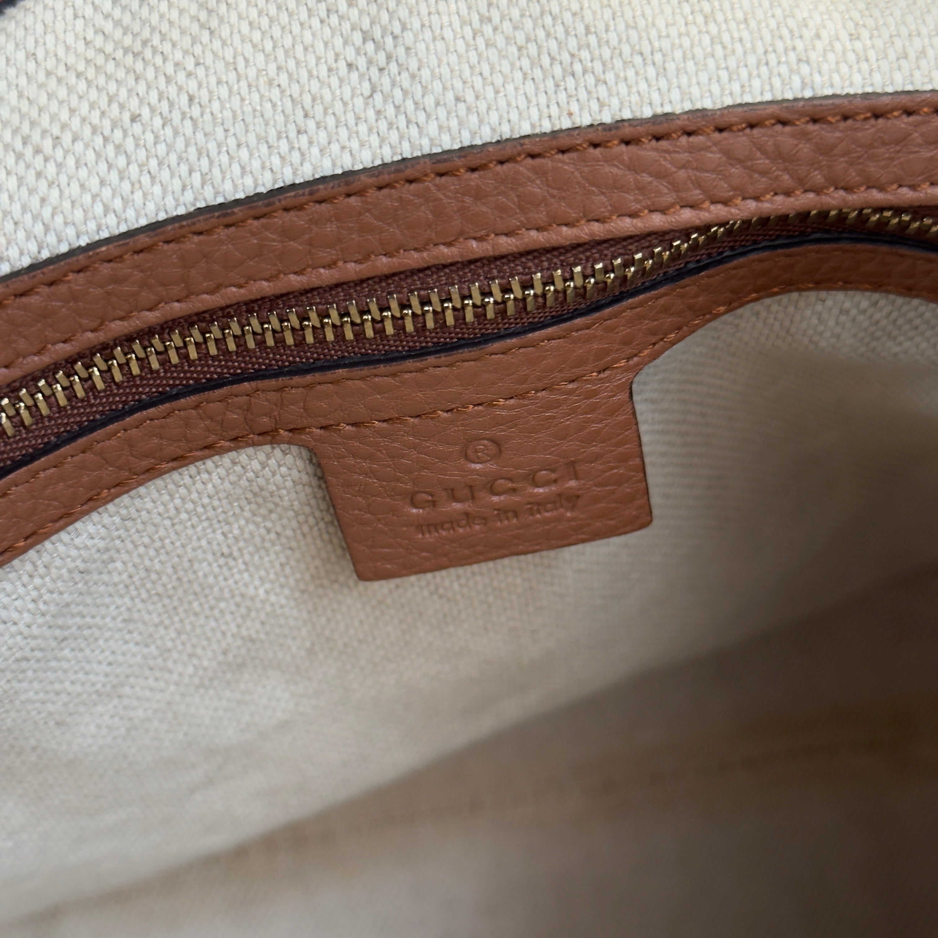 Gucci Brown Interlocking GG Soho Medium Bag - Queen May