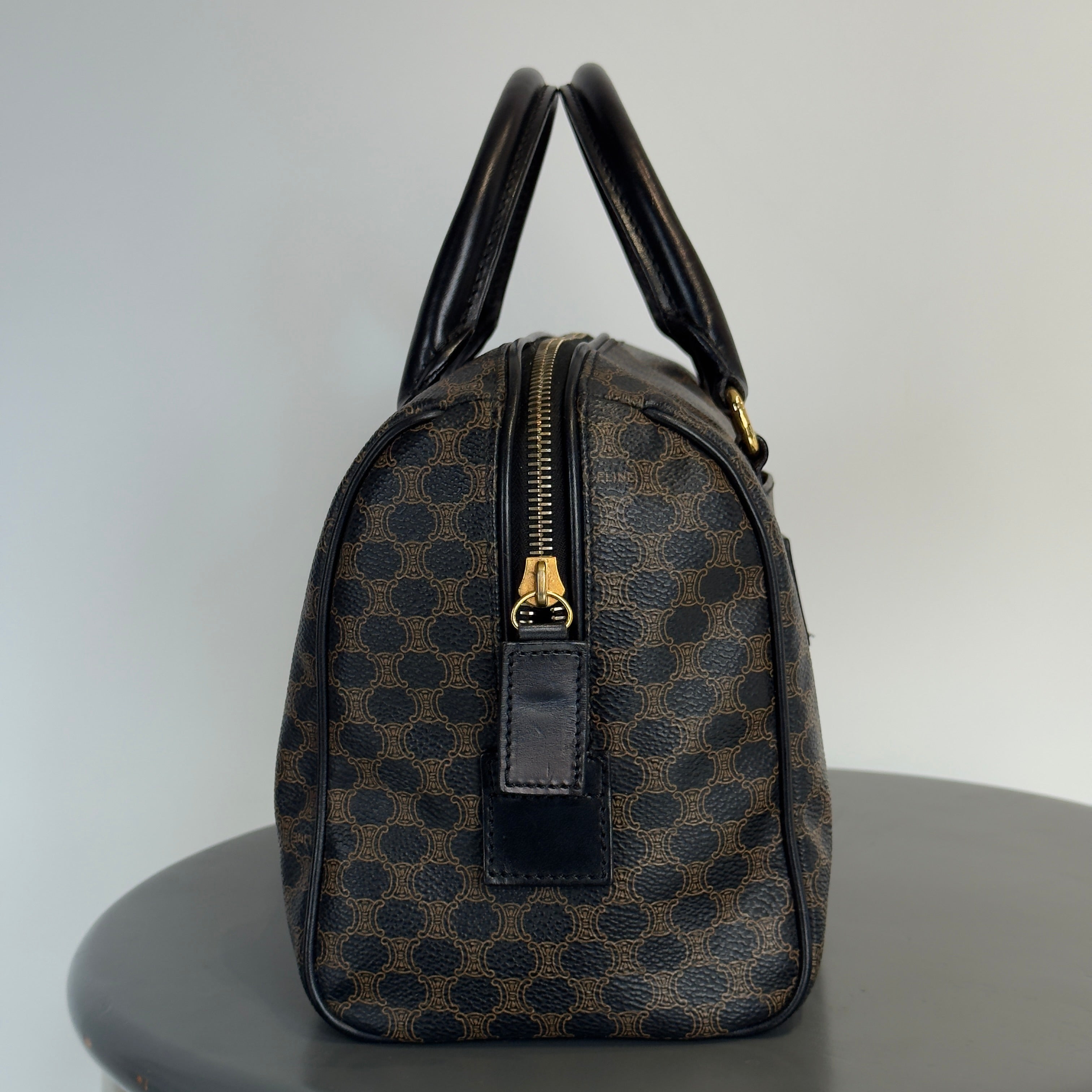 Vintage Celine Black Macadam Boston 25 - Queen May