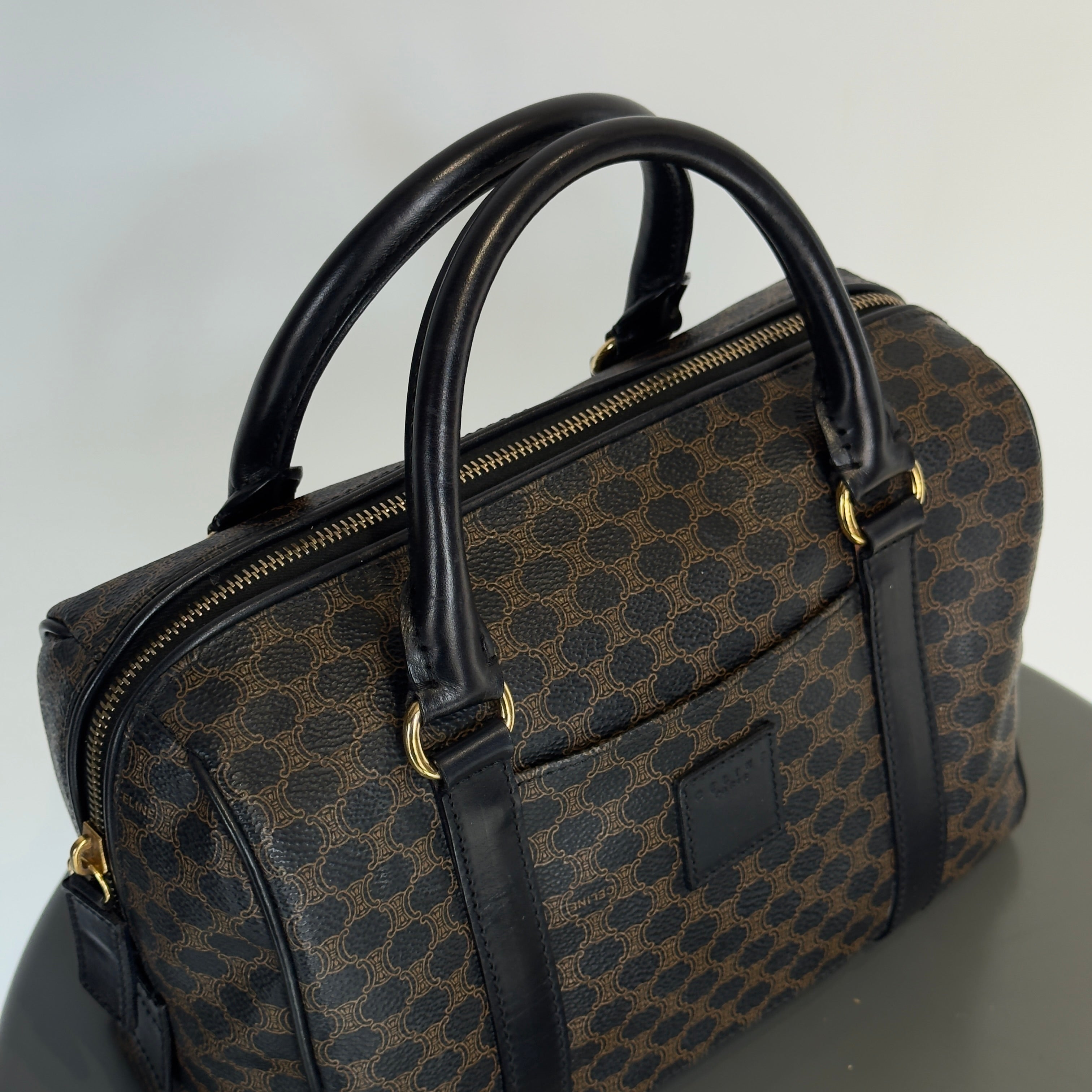 Vintage Celine Black Macadam Boston 25 - Queen May