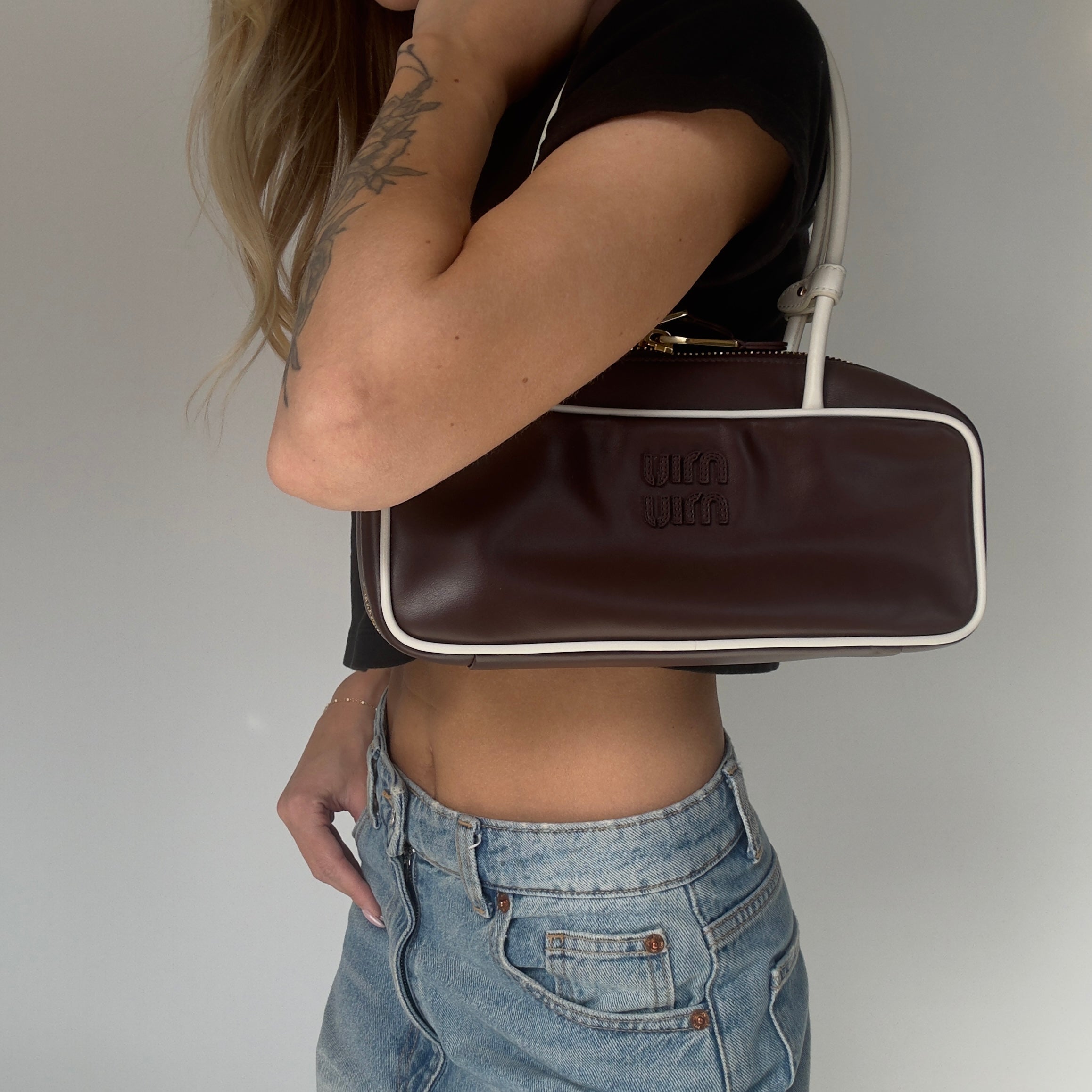 Miu Miu Beau Tote Bag Brown - Queen May