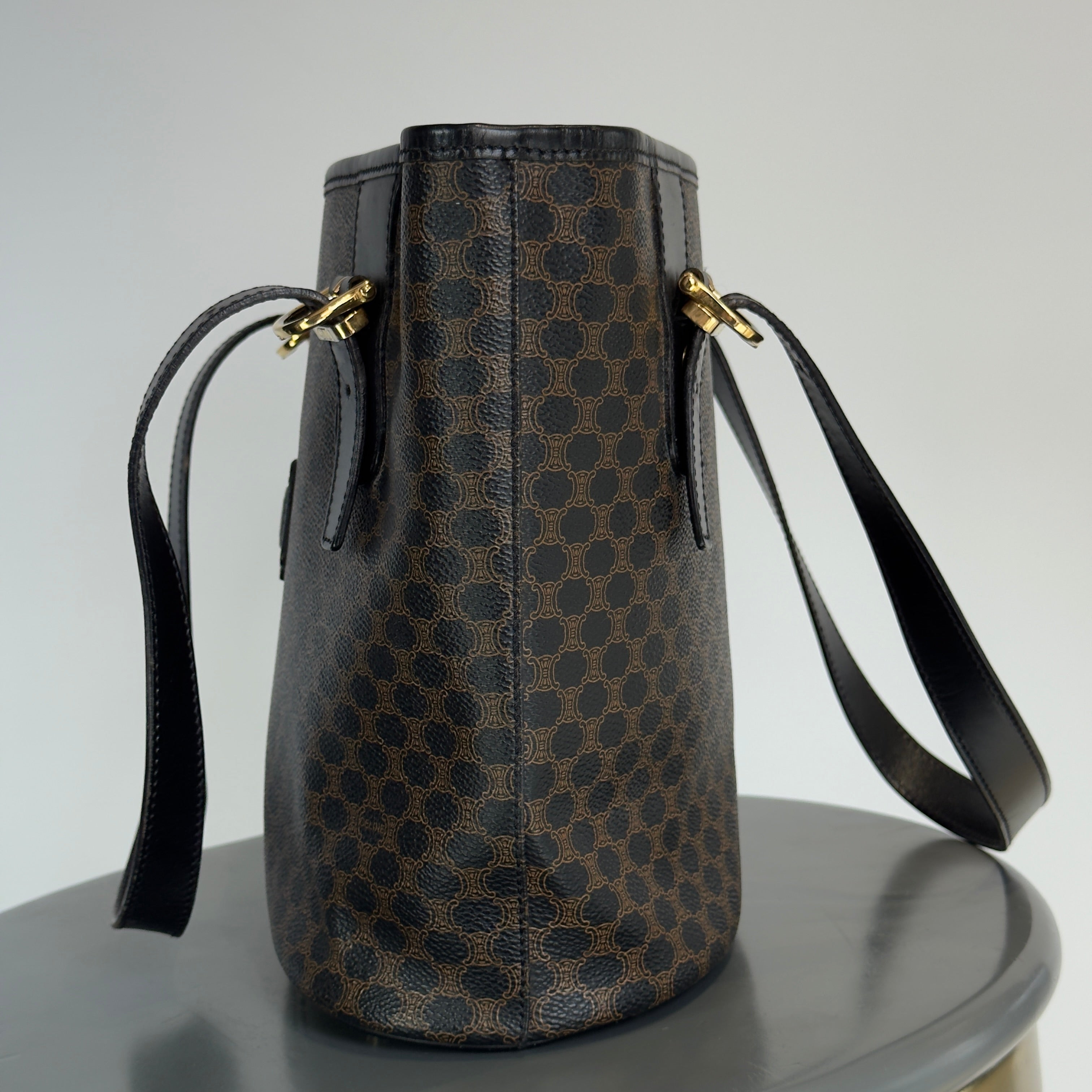 Vintage Celine Black Macadam Tote - Queen May