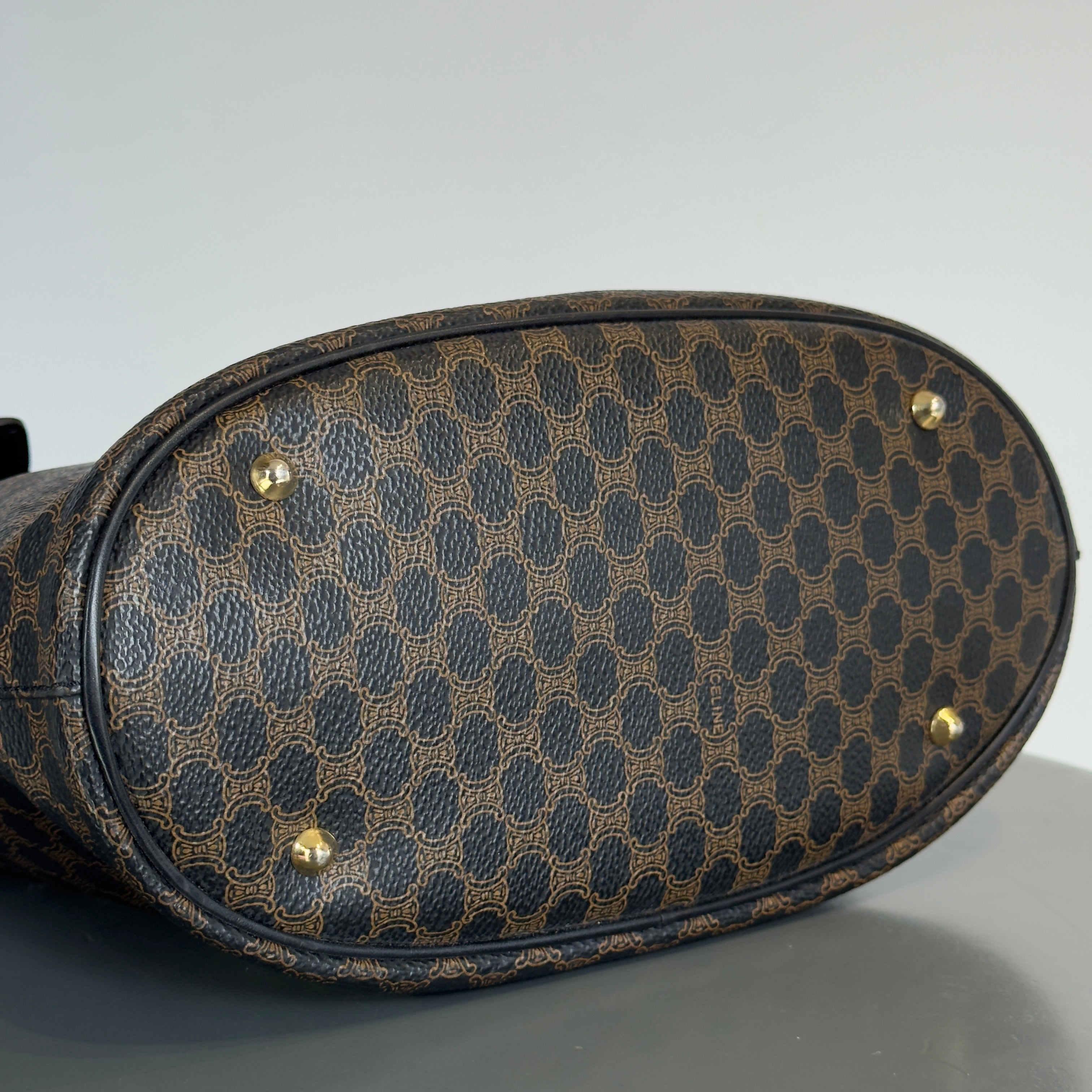 Vintage Celine Black Macadam Tote - Queen May
