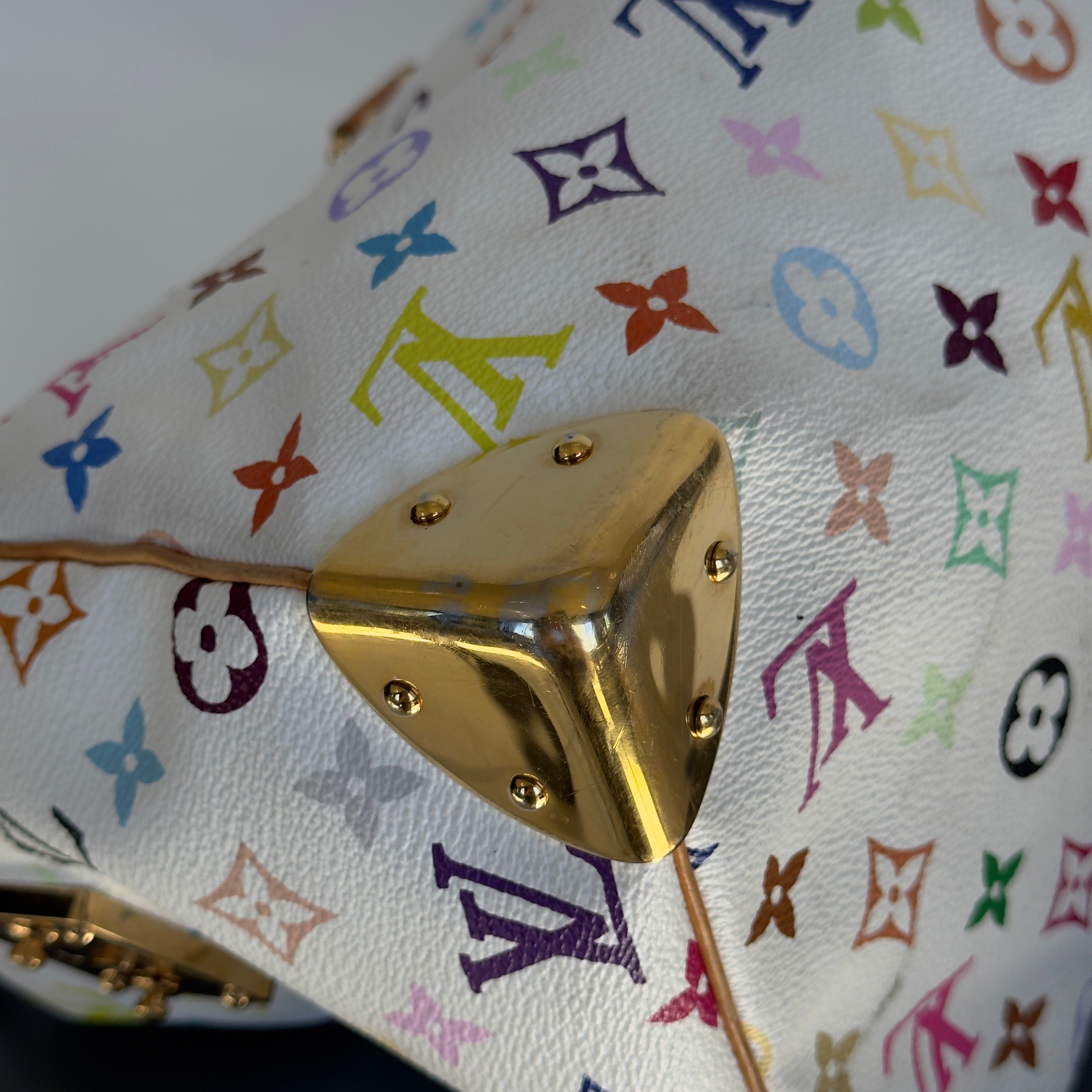Louis Vuitton Murakami Multicolor Speedy 30 White - Queen May