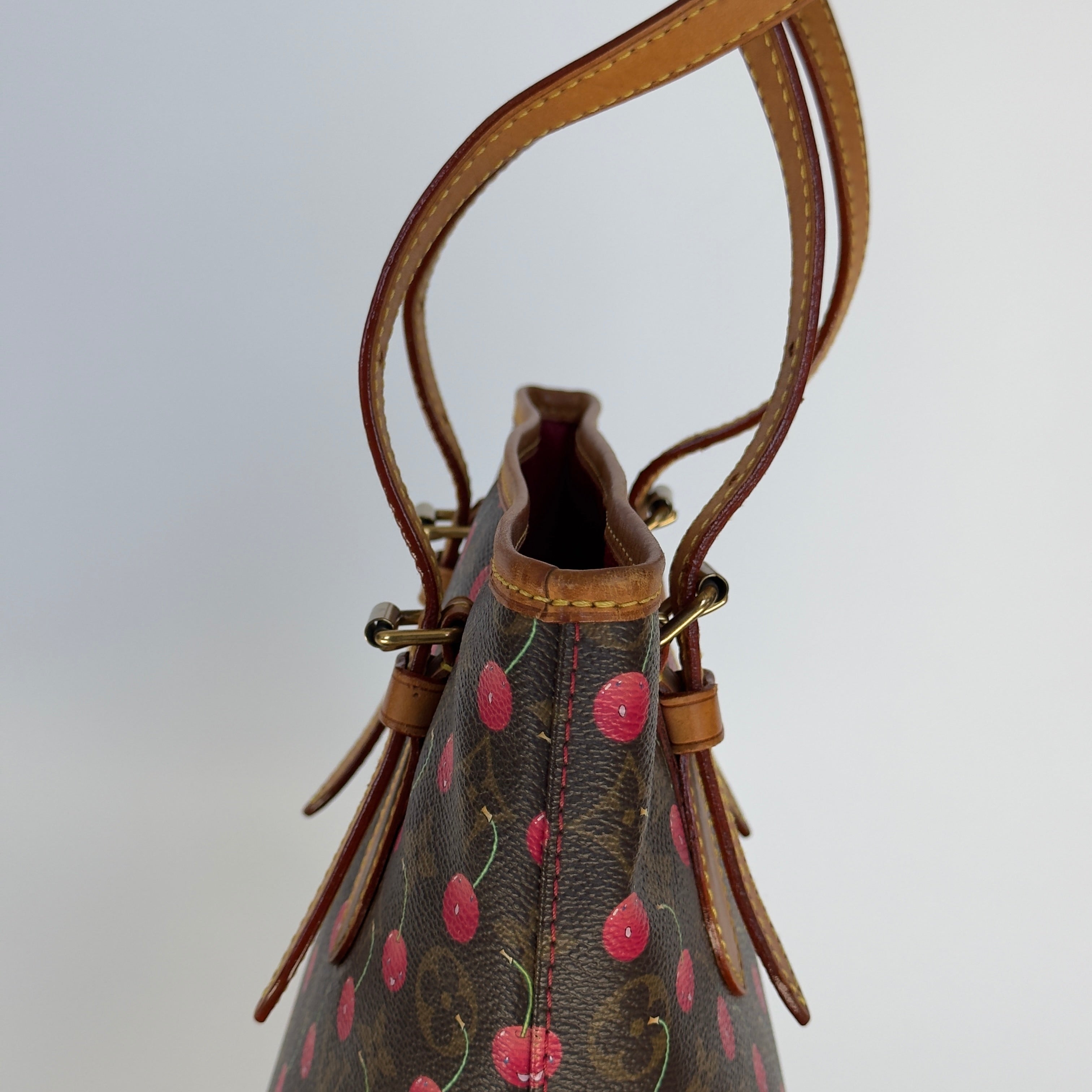 Louis Vuitton Takashi Murakami Cerises Bucket Bag With Pouch - Queen May