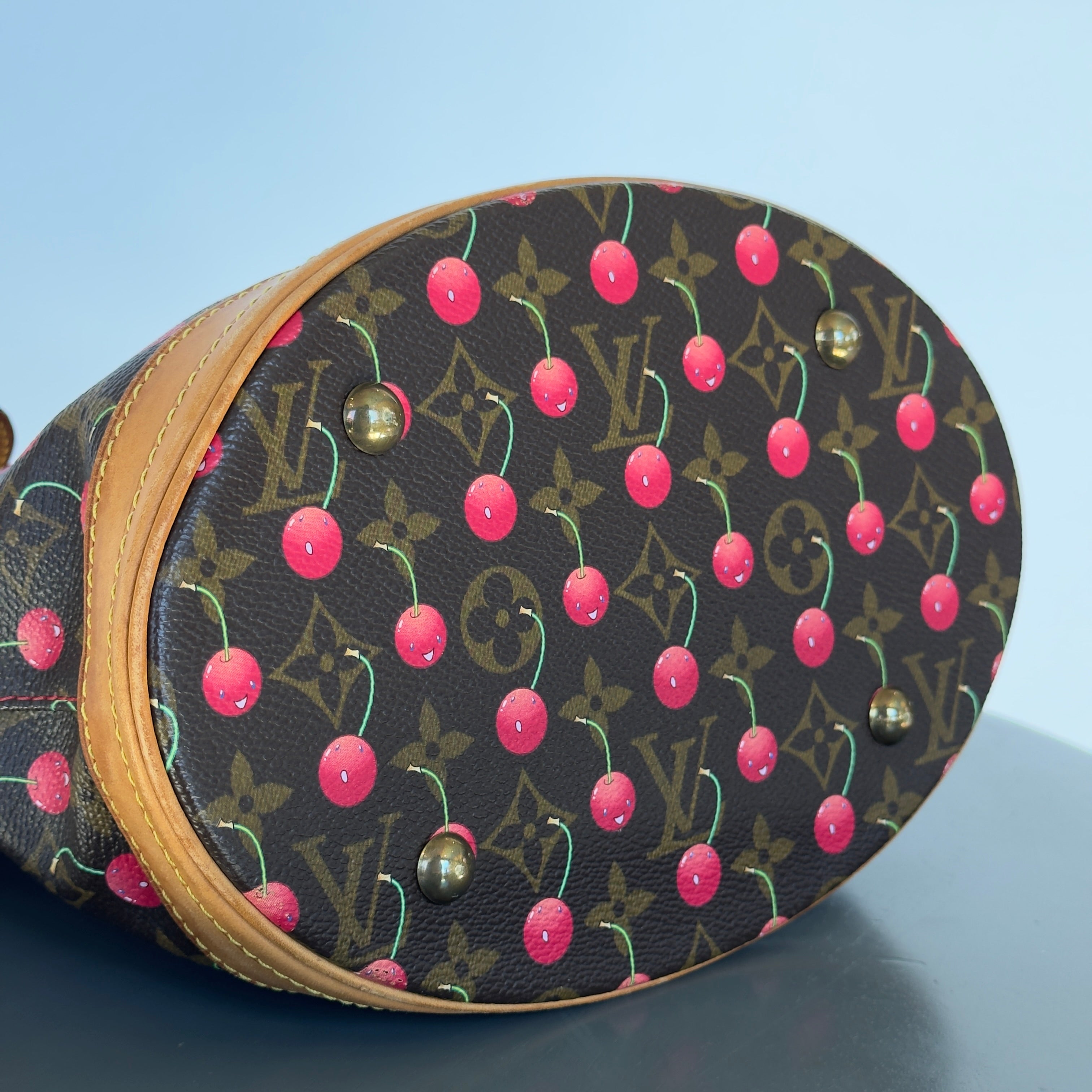 Louis Vuitton Takashi Murakami Cerises Bucket Bag With Pouch - Queen May