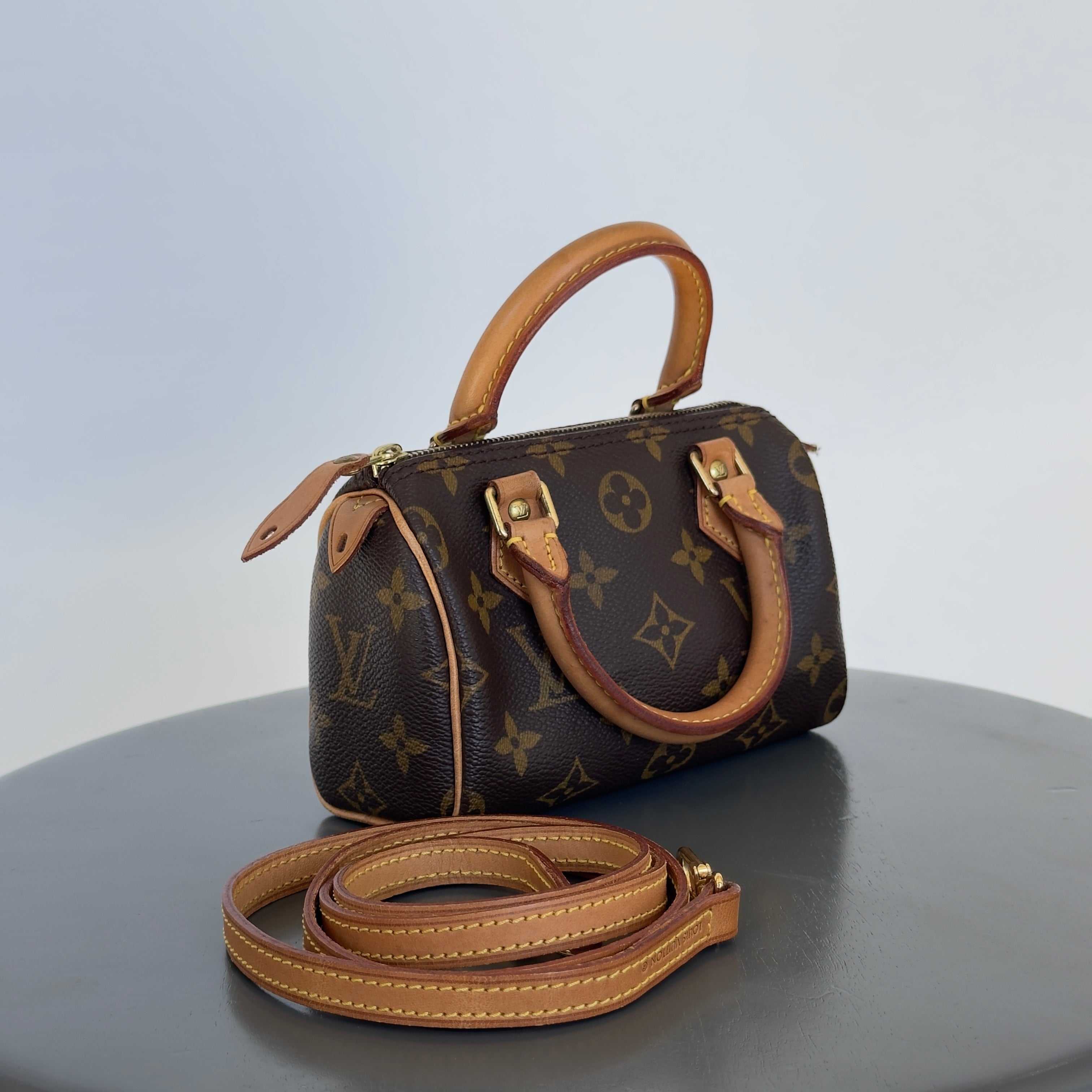 Louis Vuitton Monogram Mini Speedy With Strap - Queen May