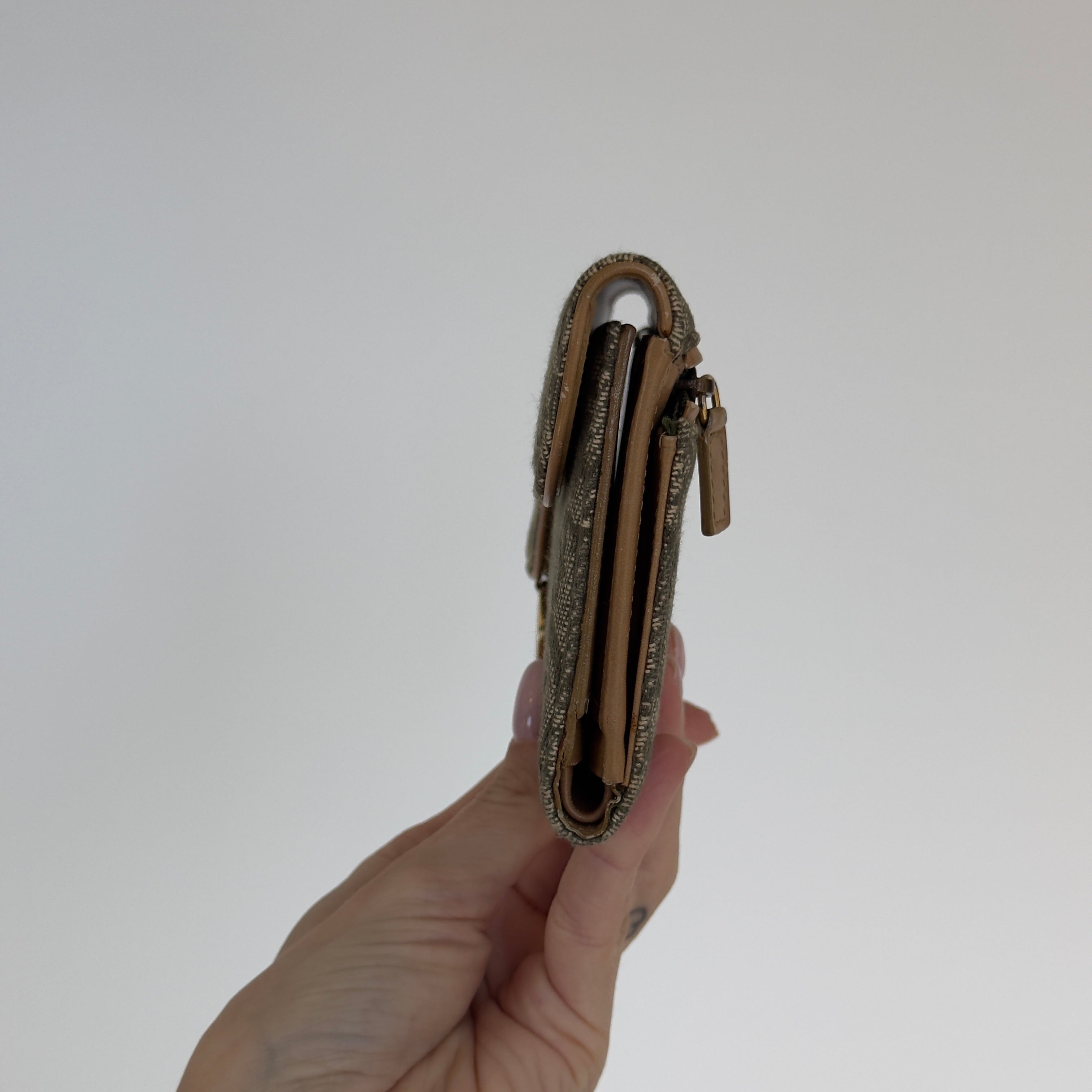 Christian Dior Vintage Saddle Flap Wallet Diorissimo - Queen May