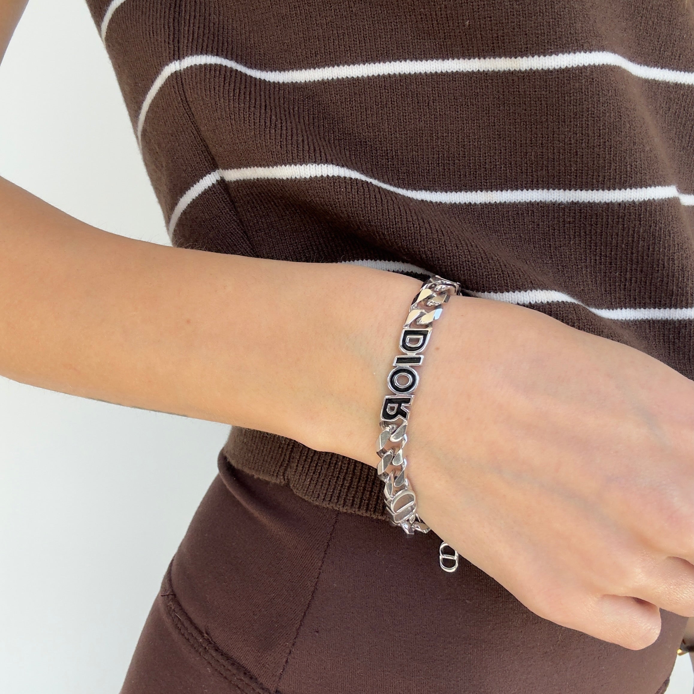Christian Dior Italic Chain Link Bracelet - Queen May