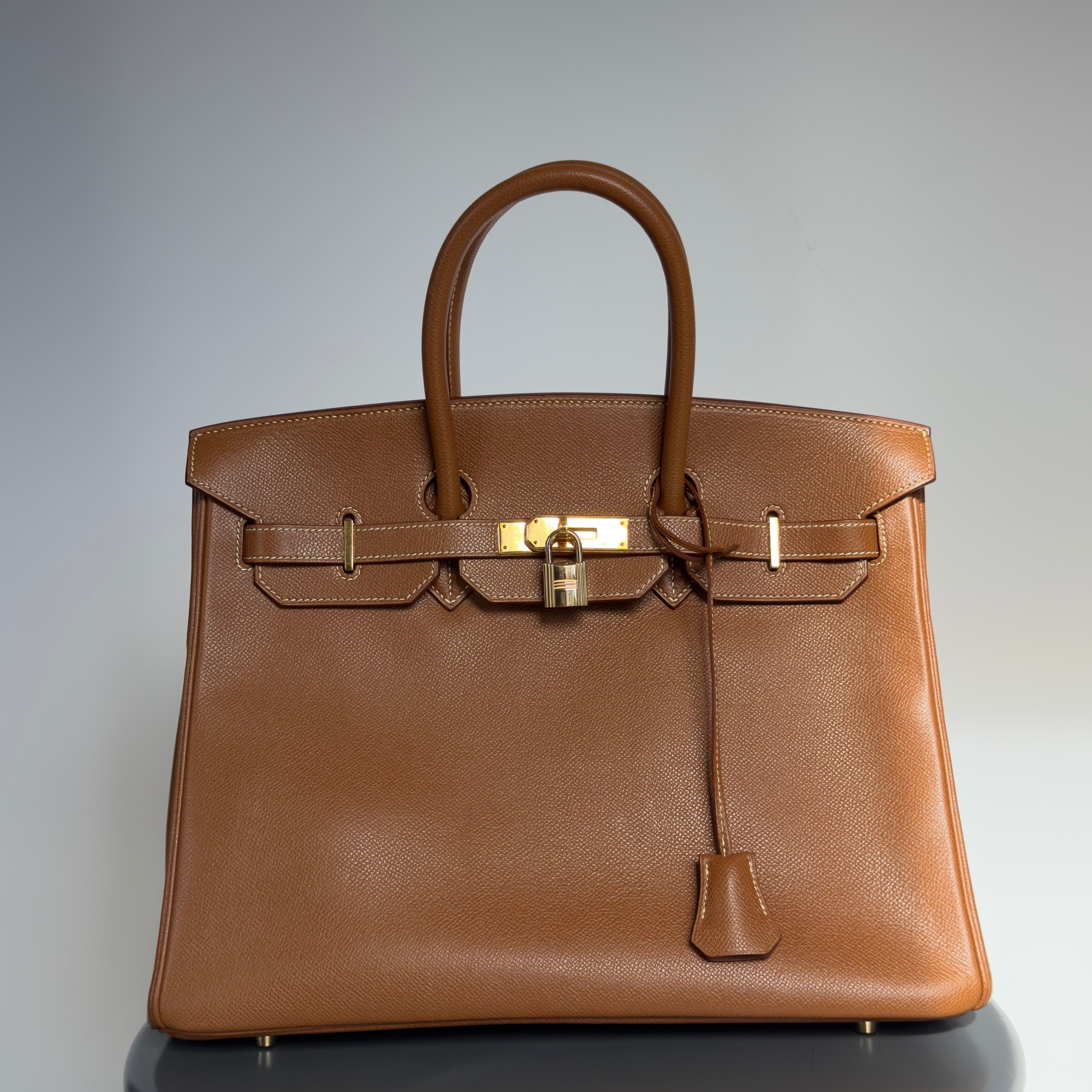Hermes Birkin 35 Gold Leather With Gold Hardware 2001 - Queen May