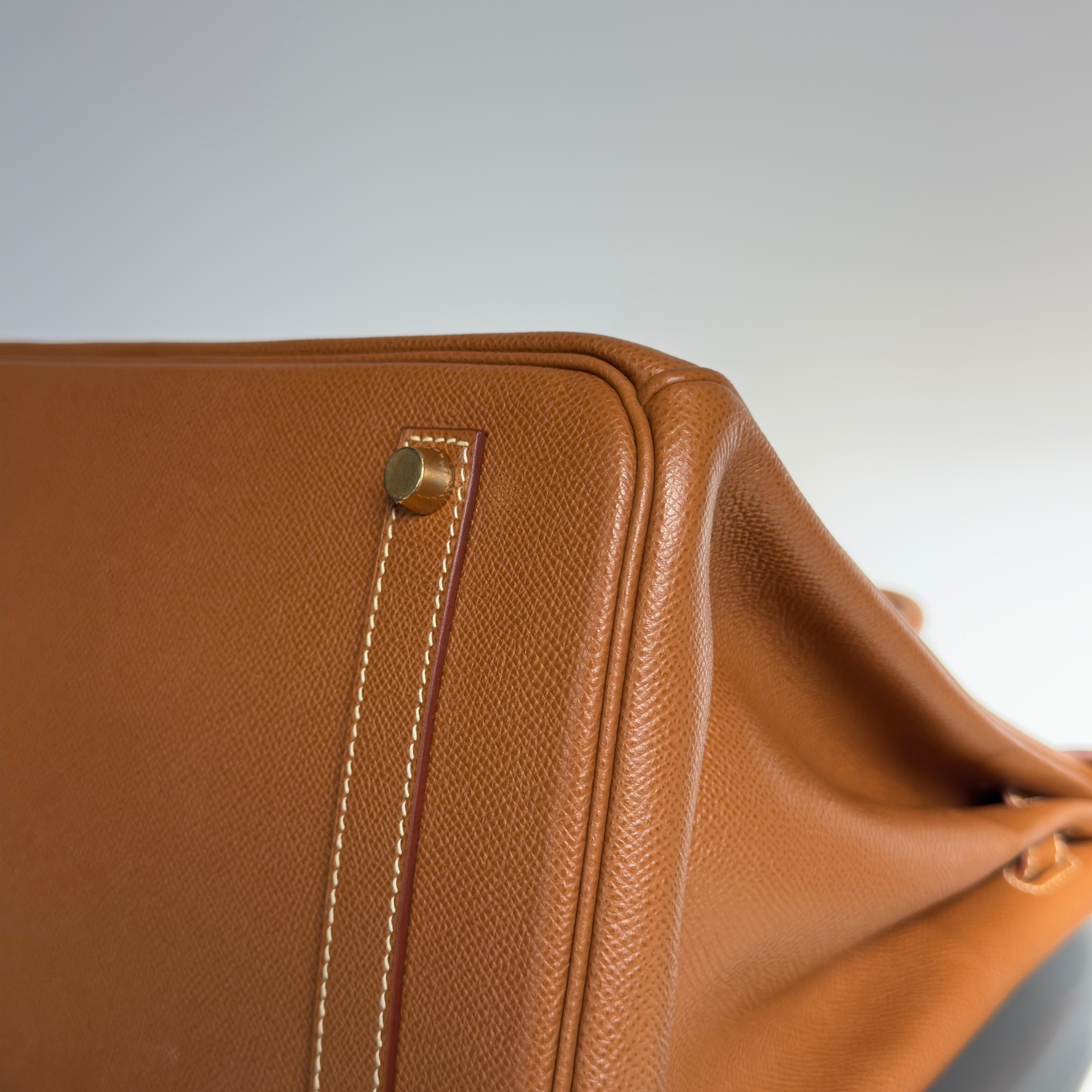 Hermes Birkin 35 Gold Leather With Gold Hardware 2001 - Queen May
