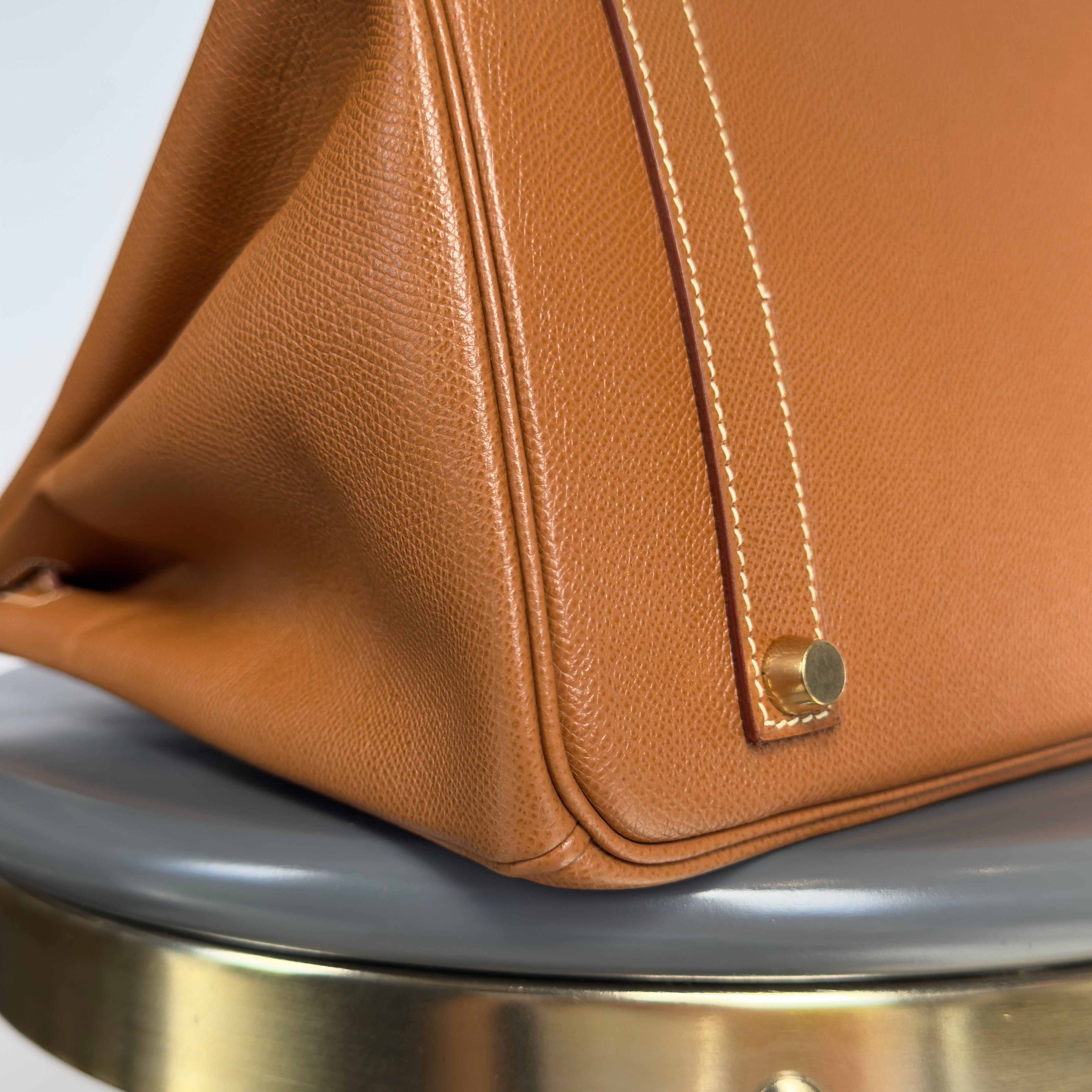 Hermes Birkin 35 Gold Leather With Gold Hardware 2001 - Queen May