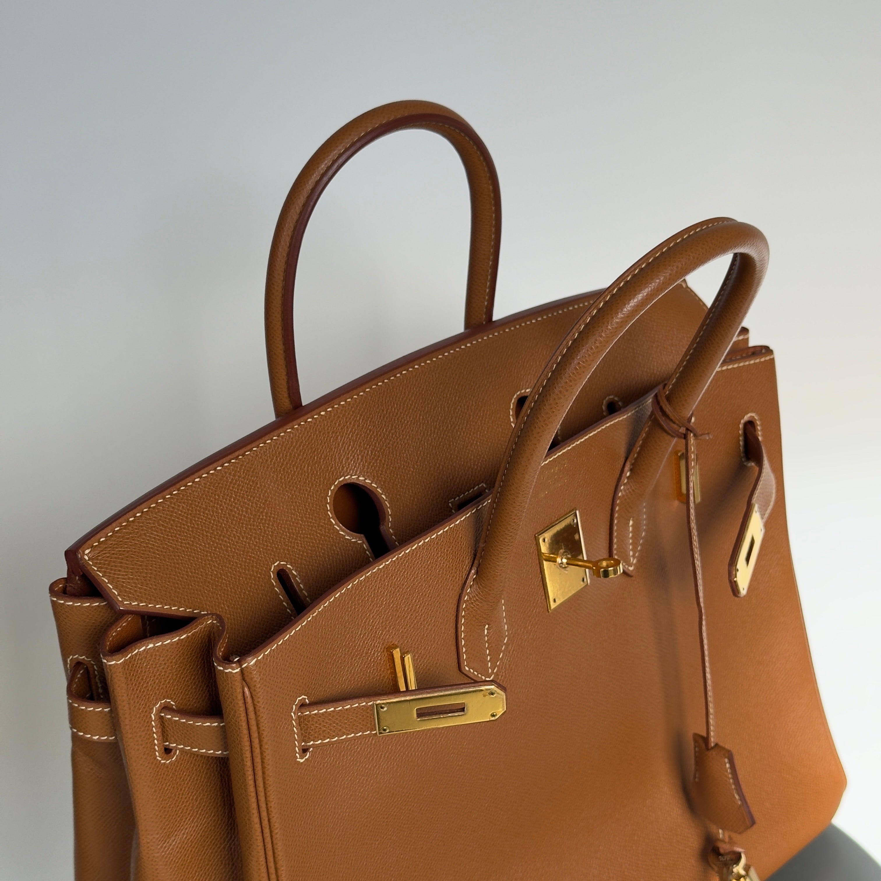 Hermes Birkin 35 Gold Leather With Gold Hardware 2001 - Queen May