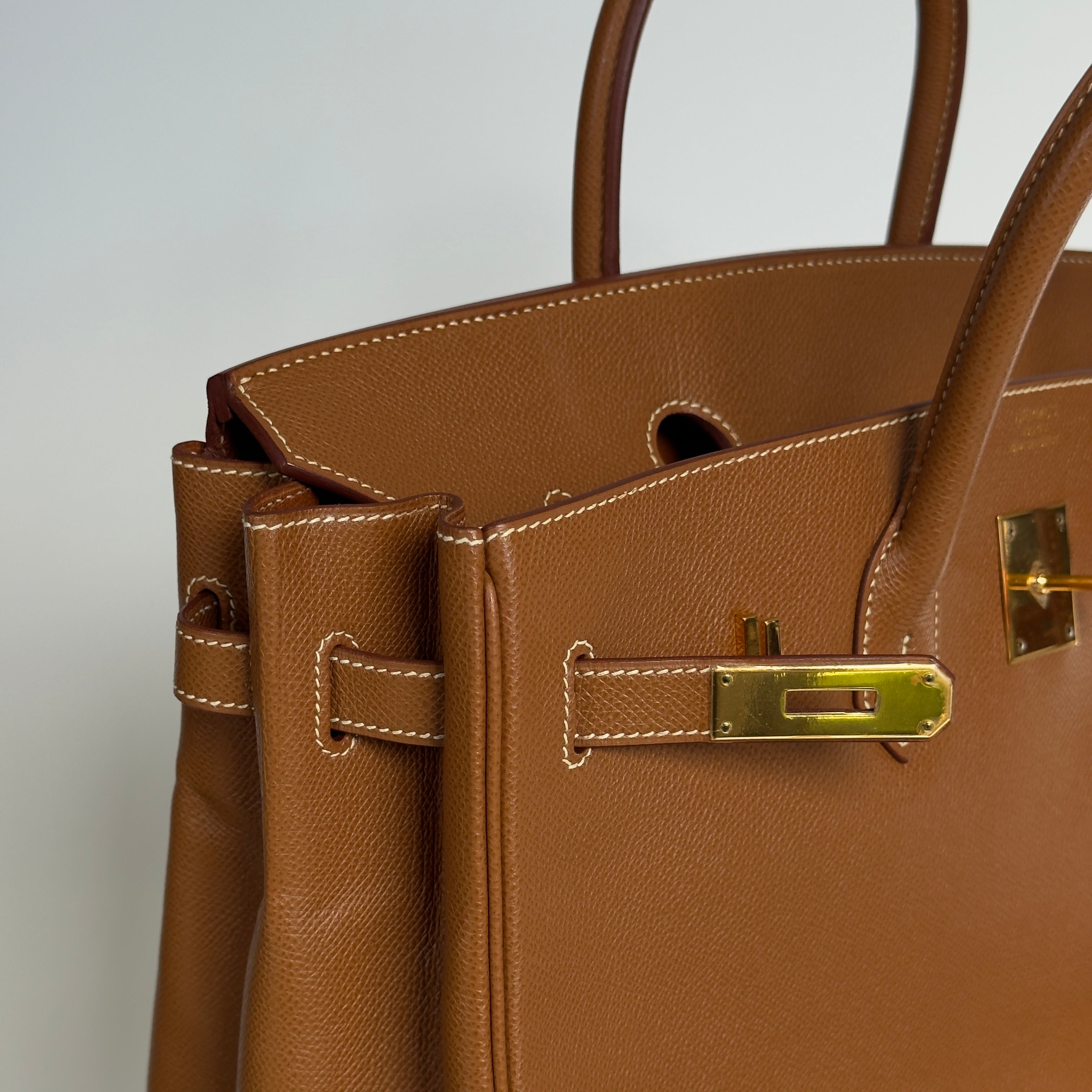 Hermes Birkin 35 Gold Leather With Gold Hardware 2001 - Queen May