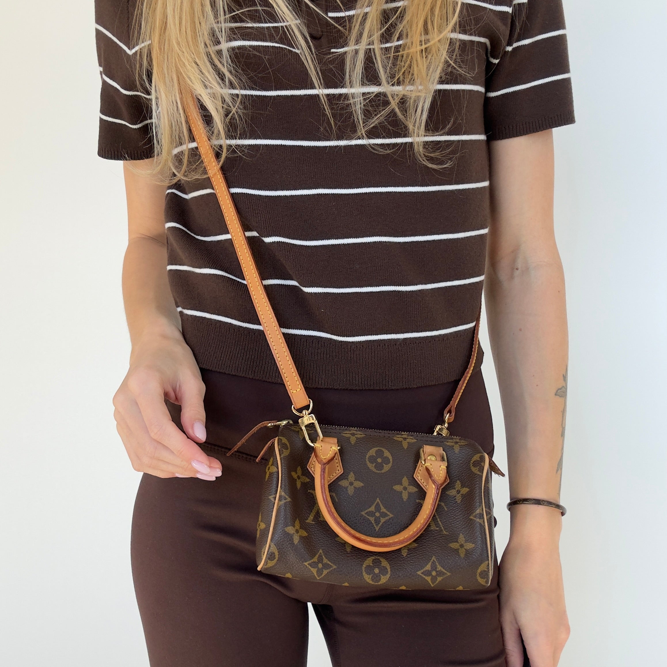 Louis Vuitton Monogram Mini Speedy With Strap - Queen May