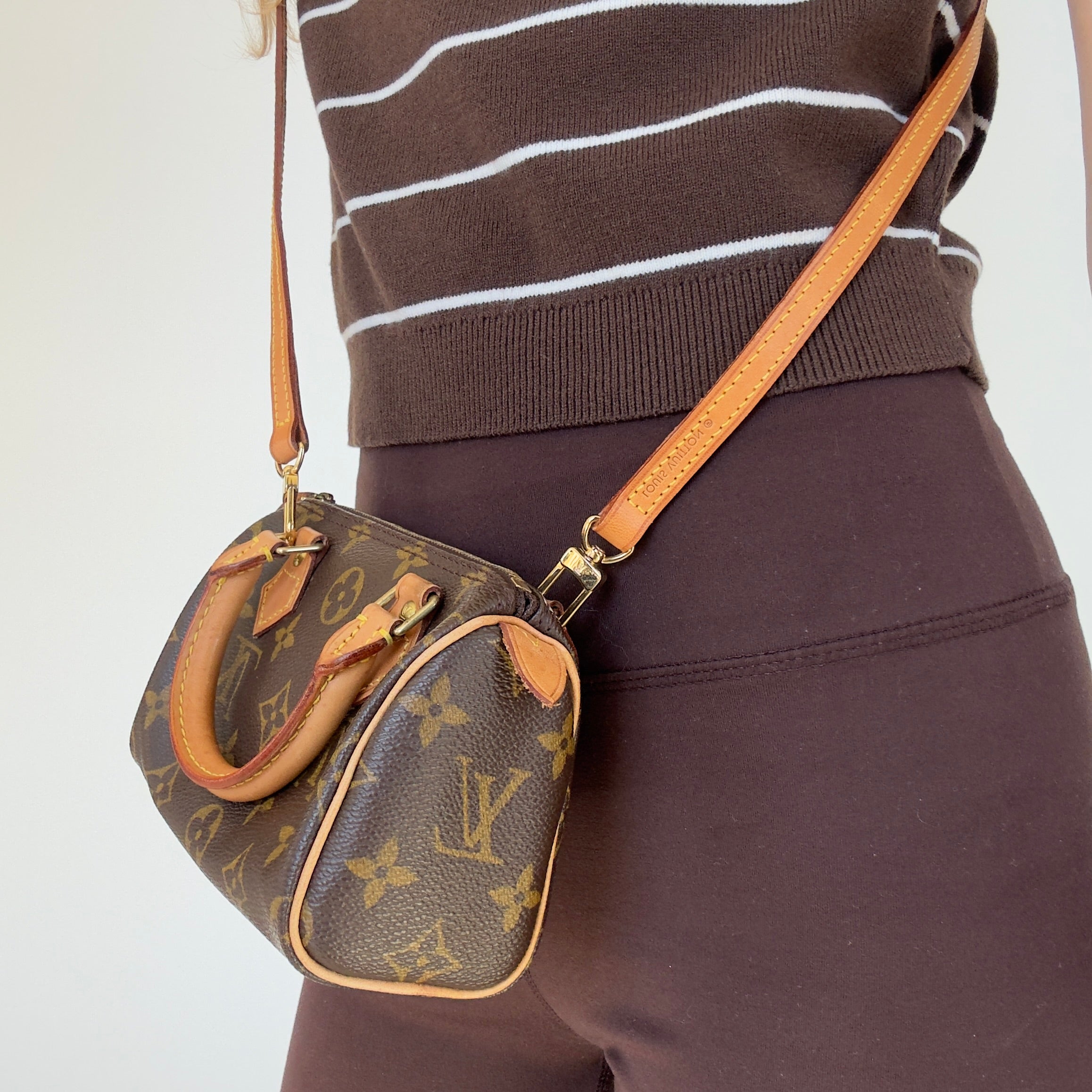 Louis Vuitton Monogram Mini Speedy With Strap - Queen May