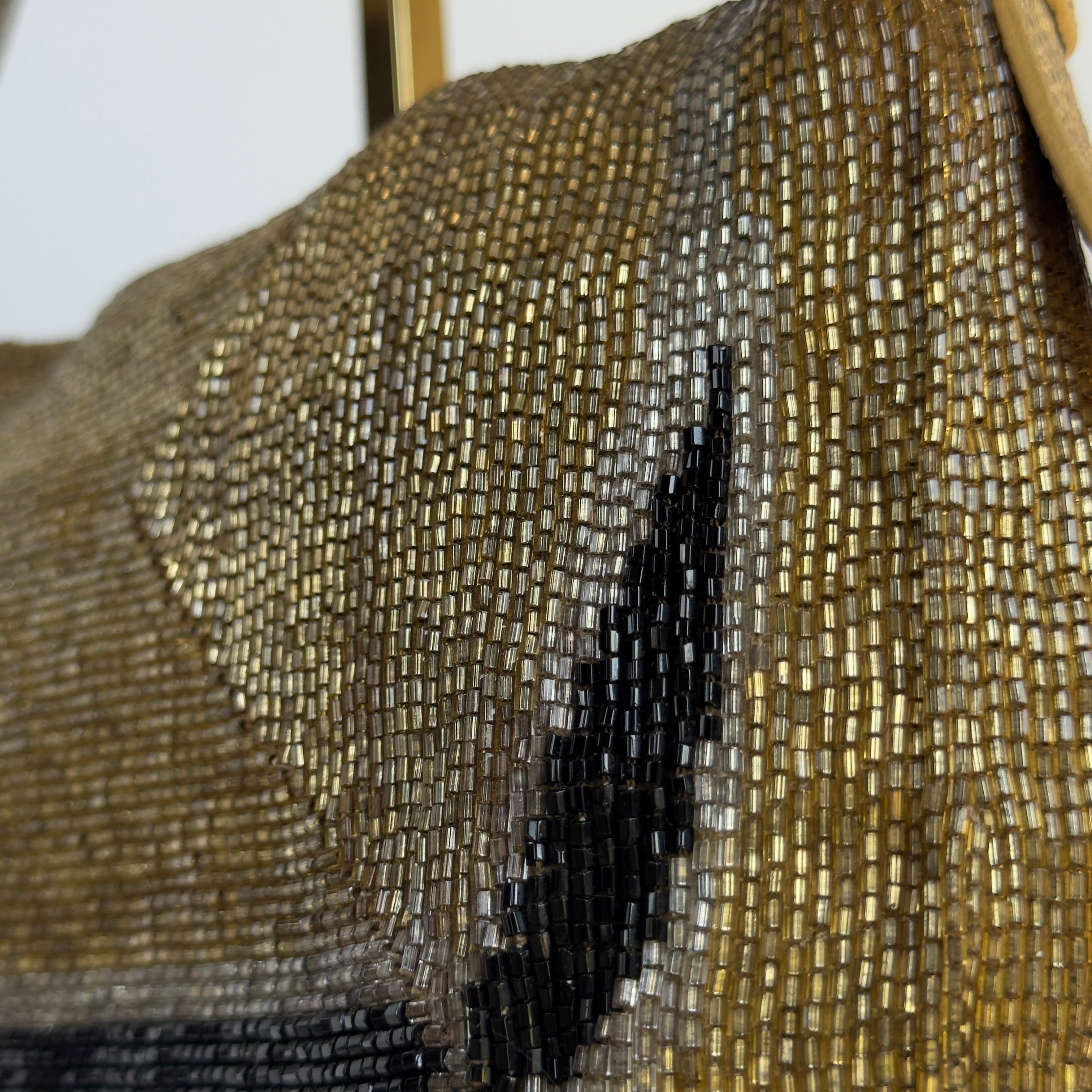 Ultra Rare Vintage Fendi Zucca Beaded Lizard Baguette - Queen May