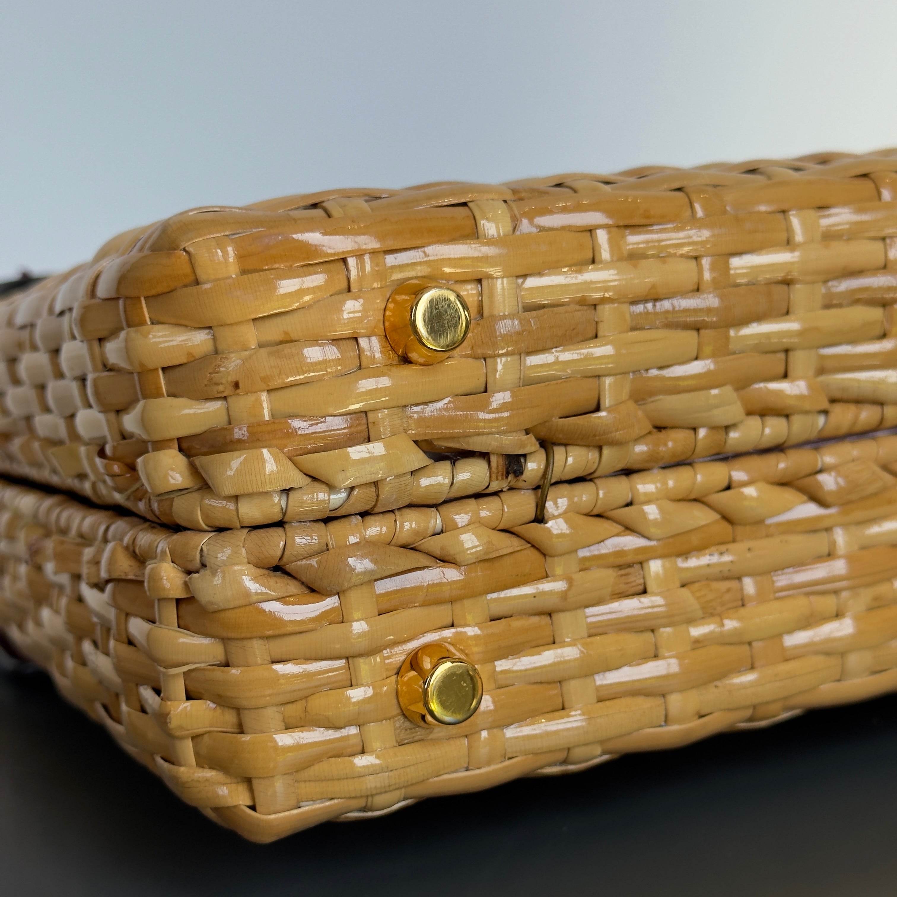 Gucci Wicker Sylvie Top Handle Bag - Queen May