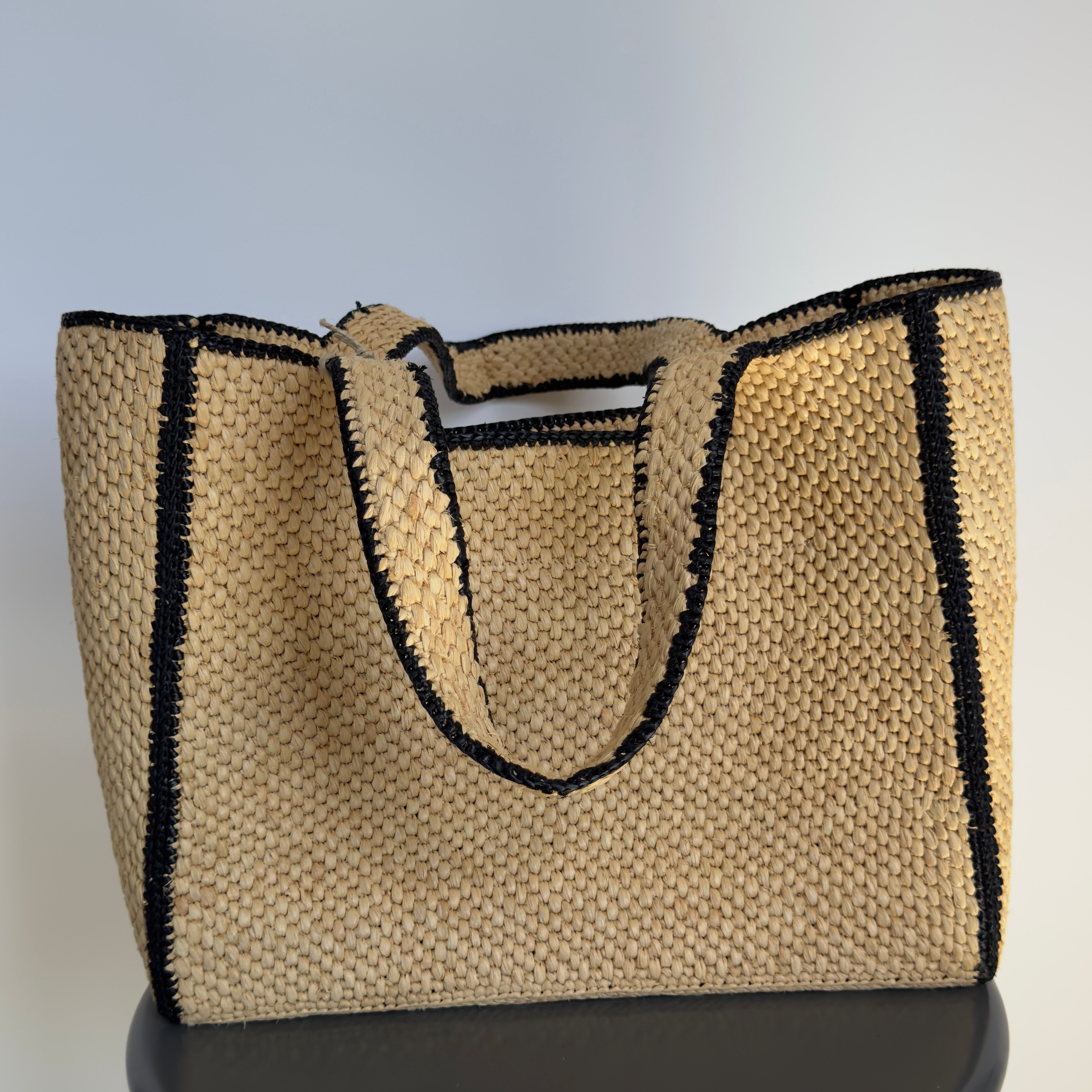 Loewe X Paula's Ibiza Font Large Tote Bag Raffia - Queen May