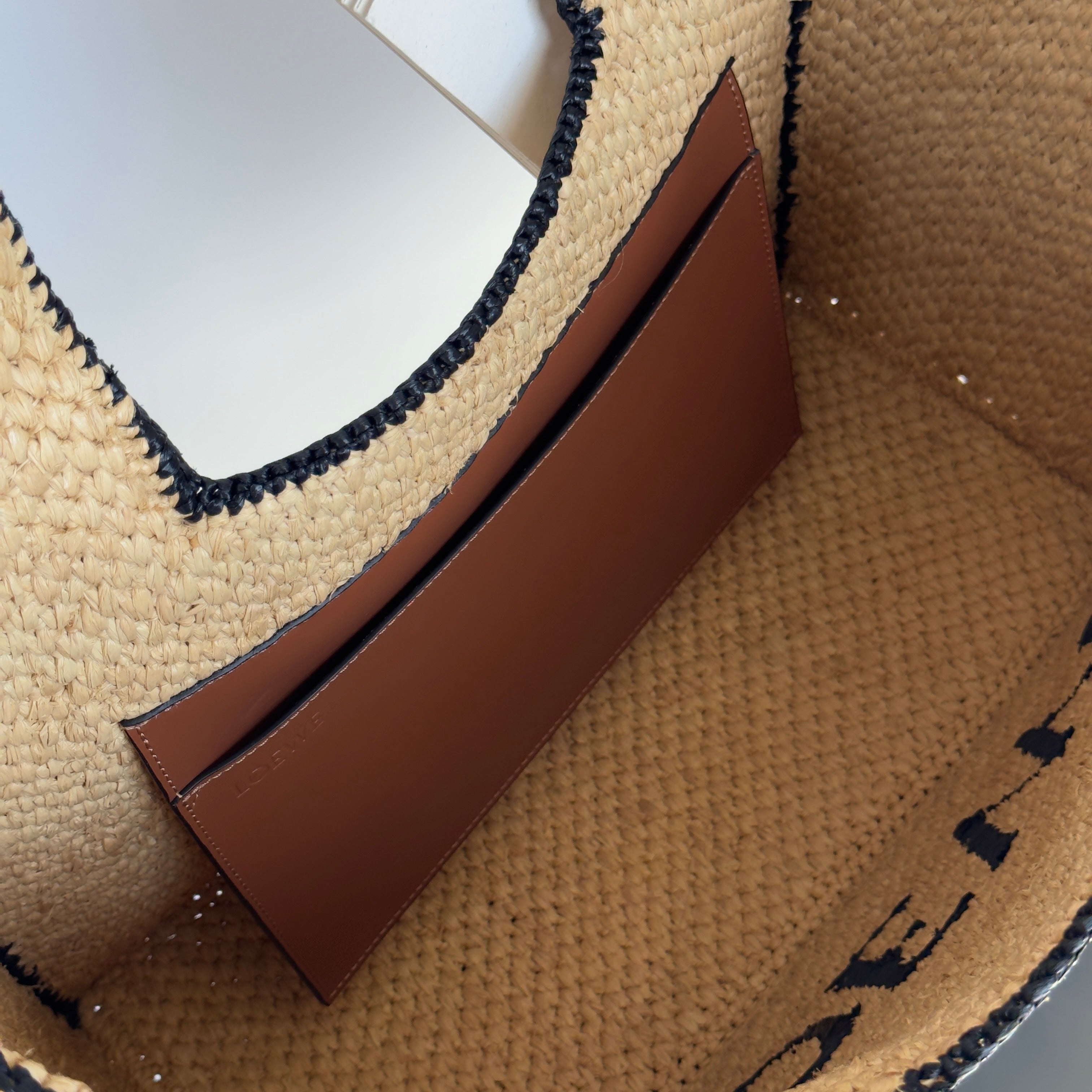 Loewe X Paula's Ibiza Font Large Tote Bag Raffia - Queen May
