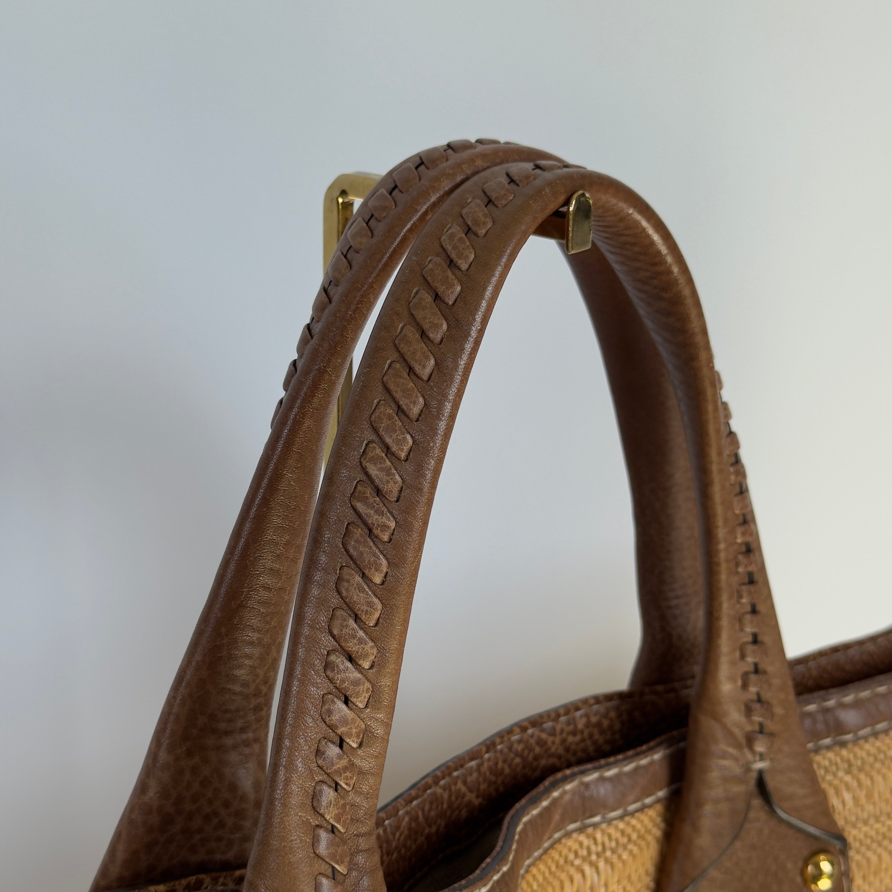 Gucci Raffia Sunset Tote - Queen May