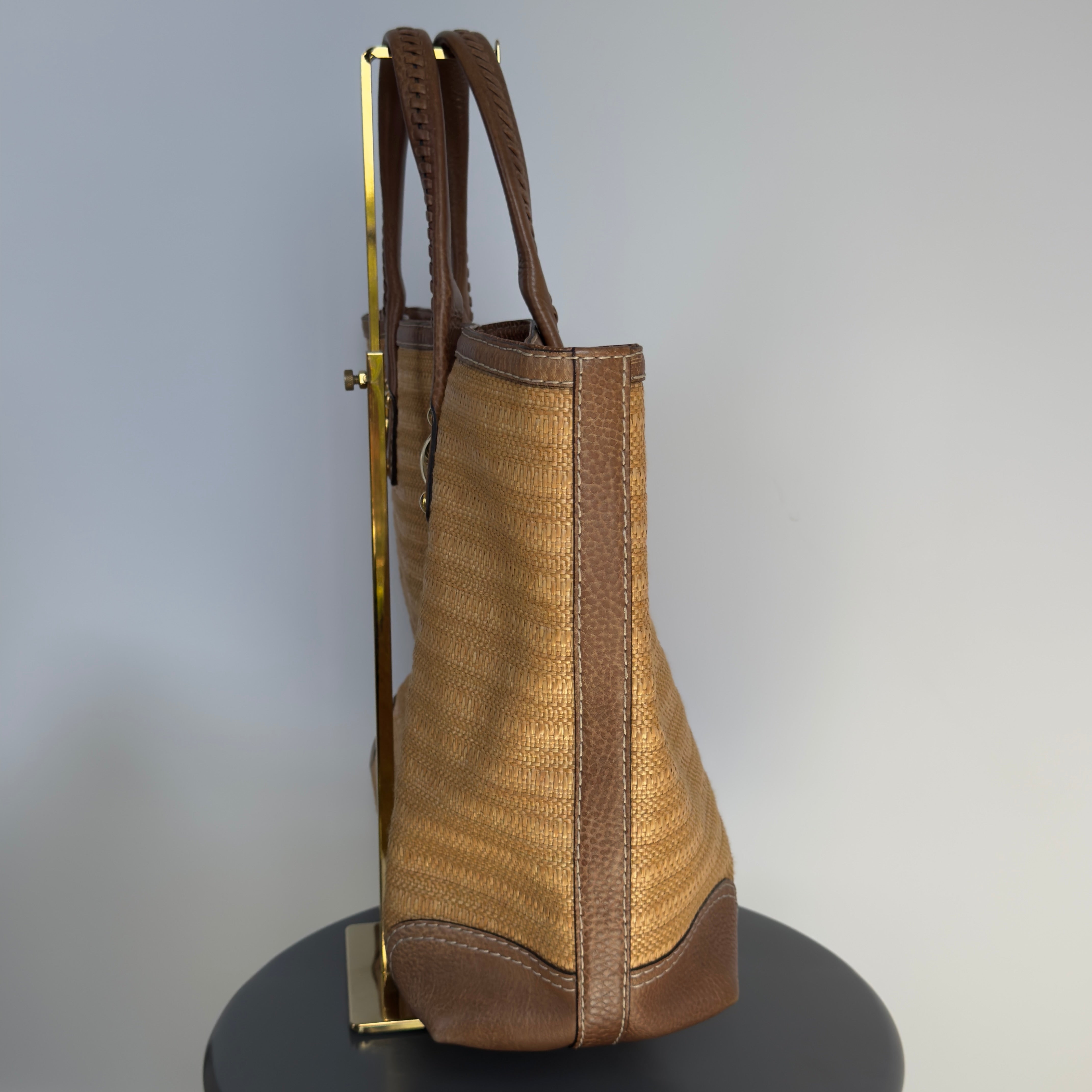 Gucci Raffia Sunset Tote - Queen May
