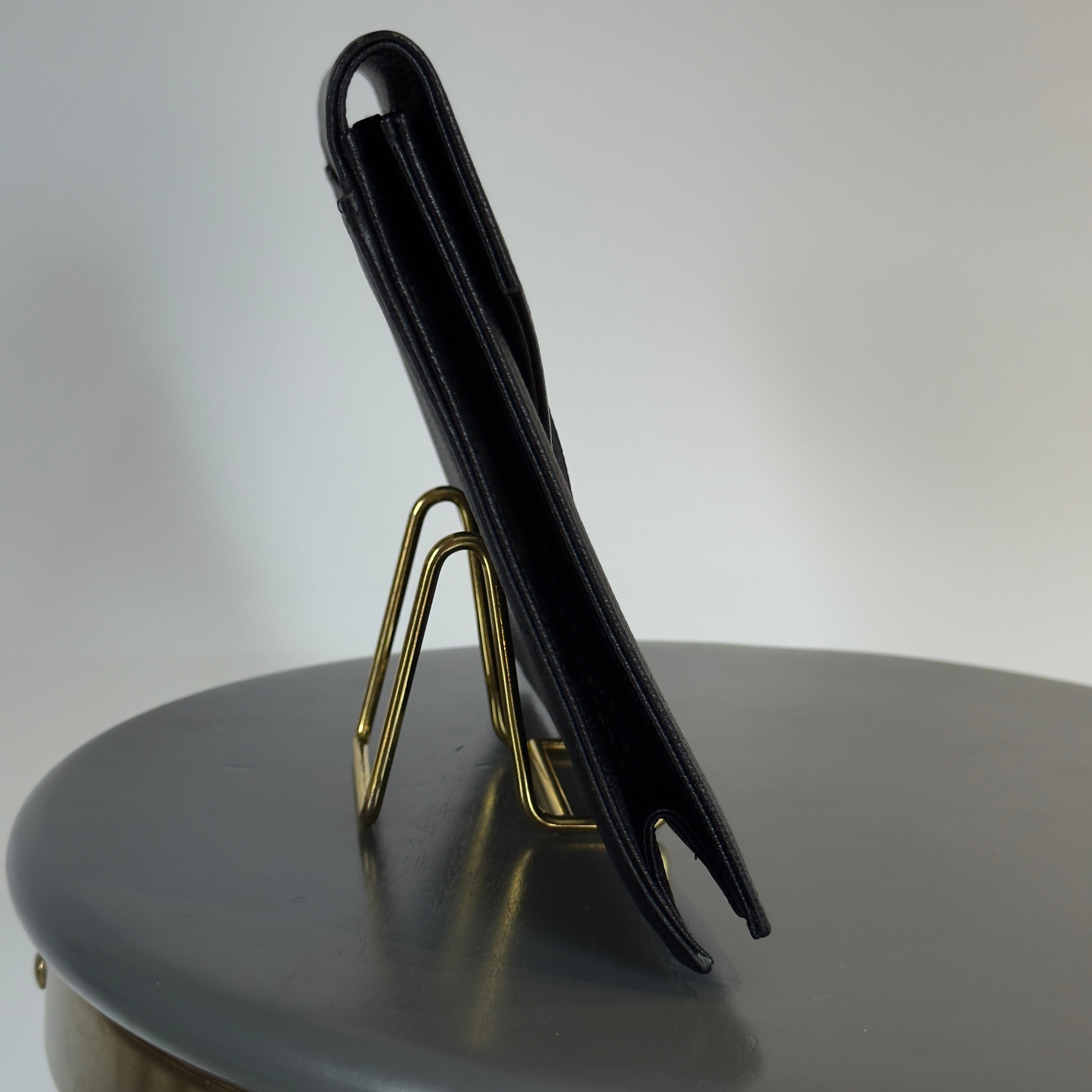 Vintage Yves Saint Laurent Black Leather Clutch - Queen May