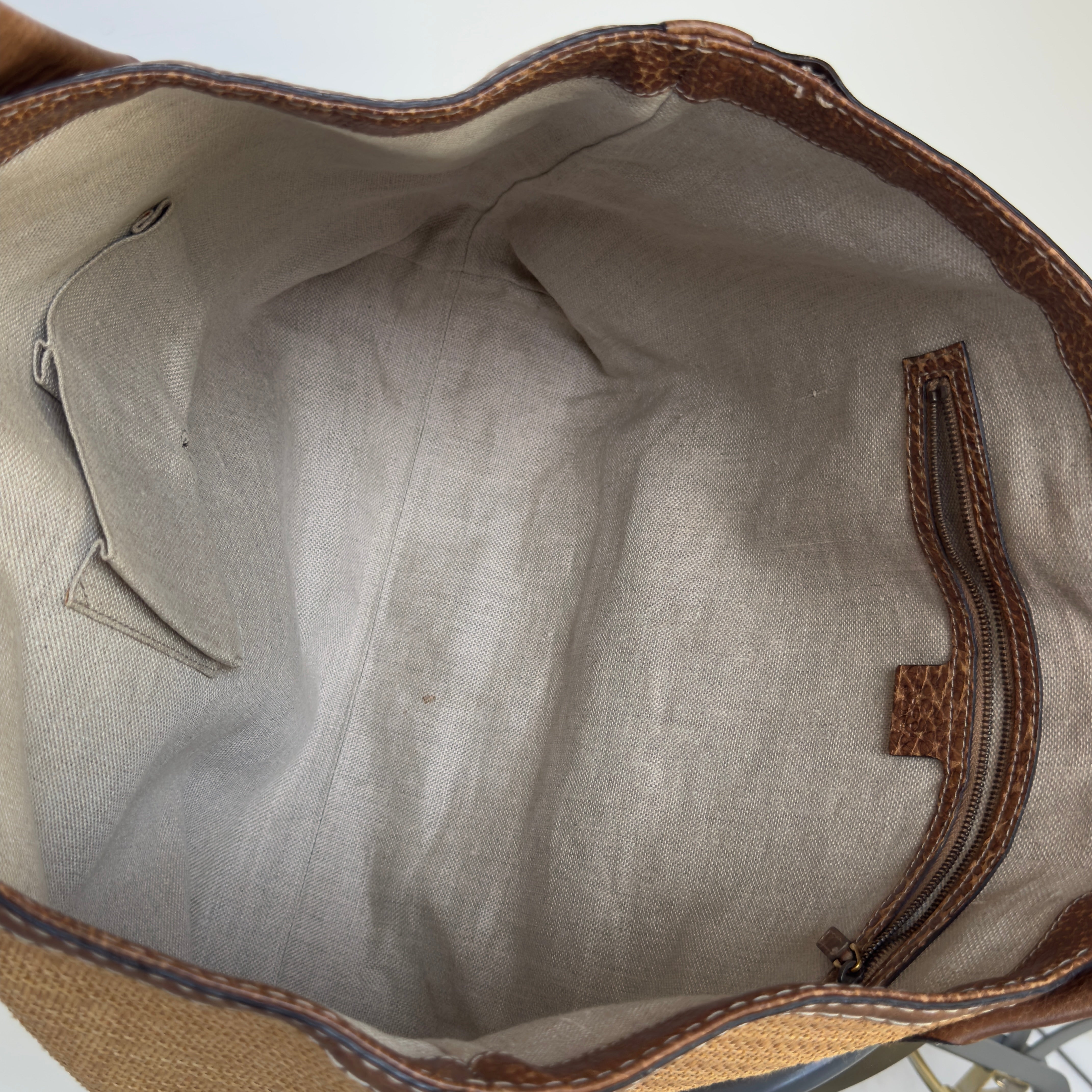 Gucci Raffia Sunset Tote - Queen May