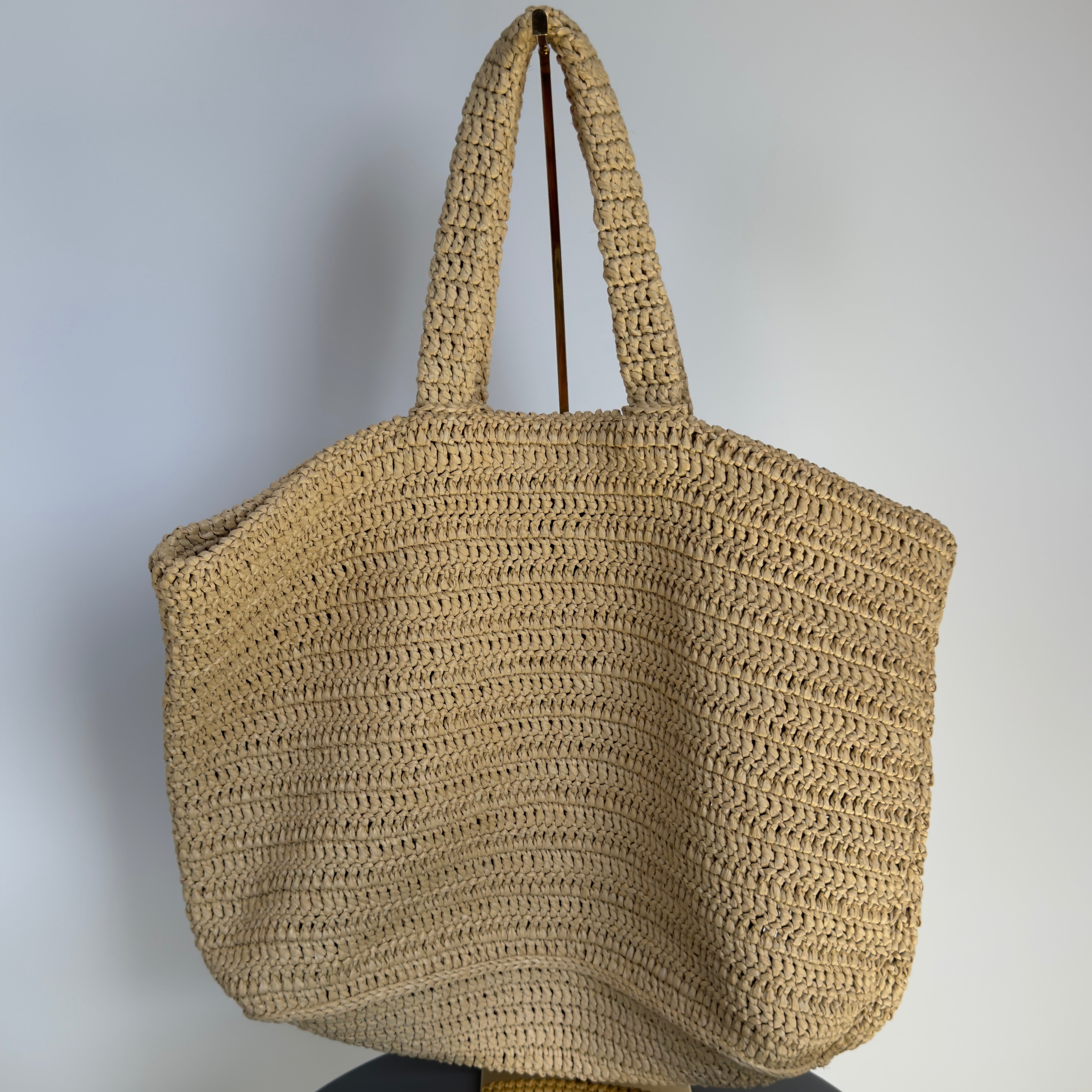 Saint Laurent Raffia Rive Gauche Tote - Queen May