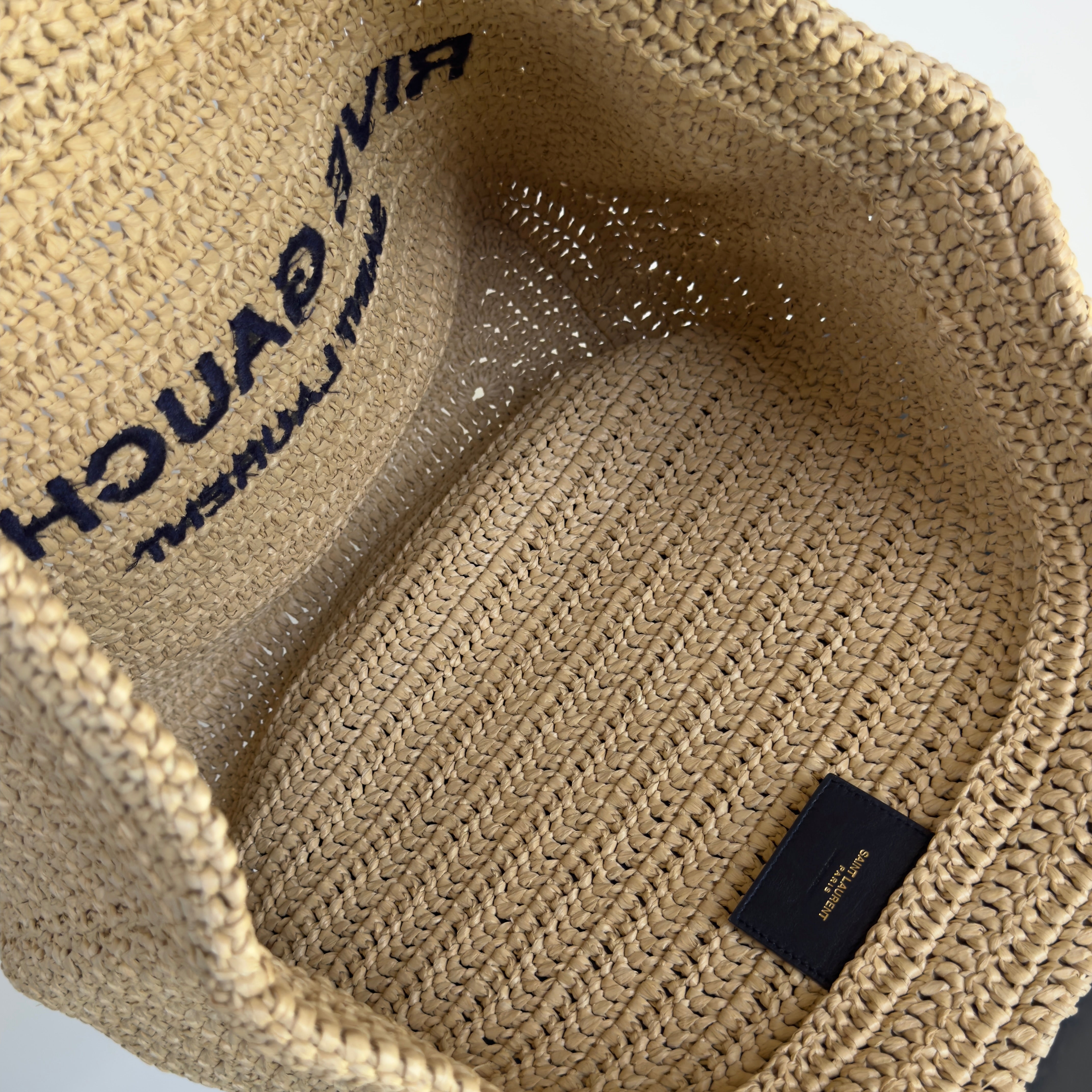 Saint Laurent Raffia Rive Gauche Tote - Queen May