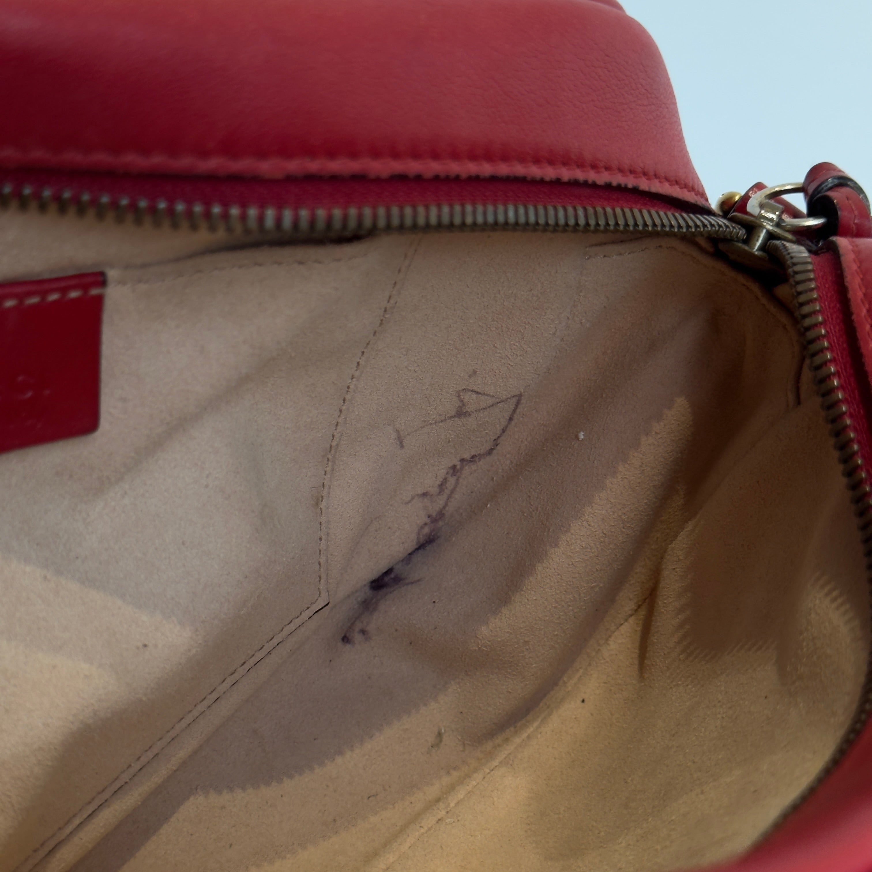 Gucci Red Marmont Crossbody Bag - Queen May