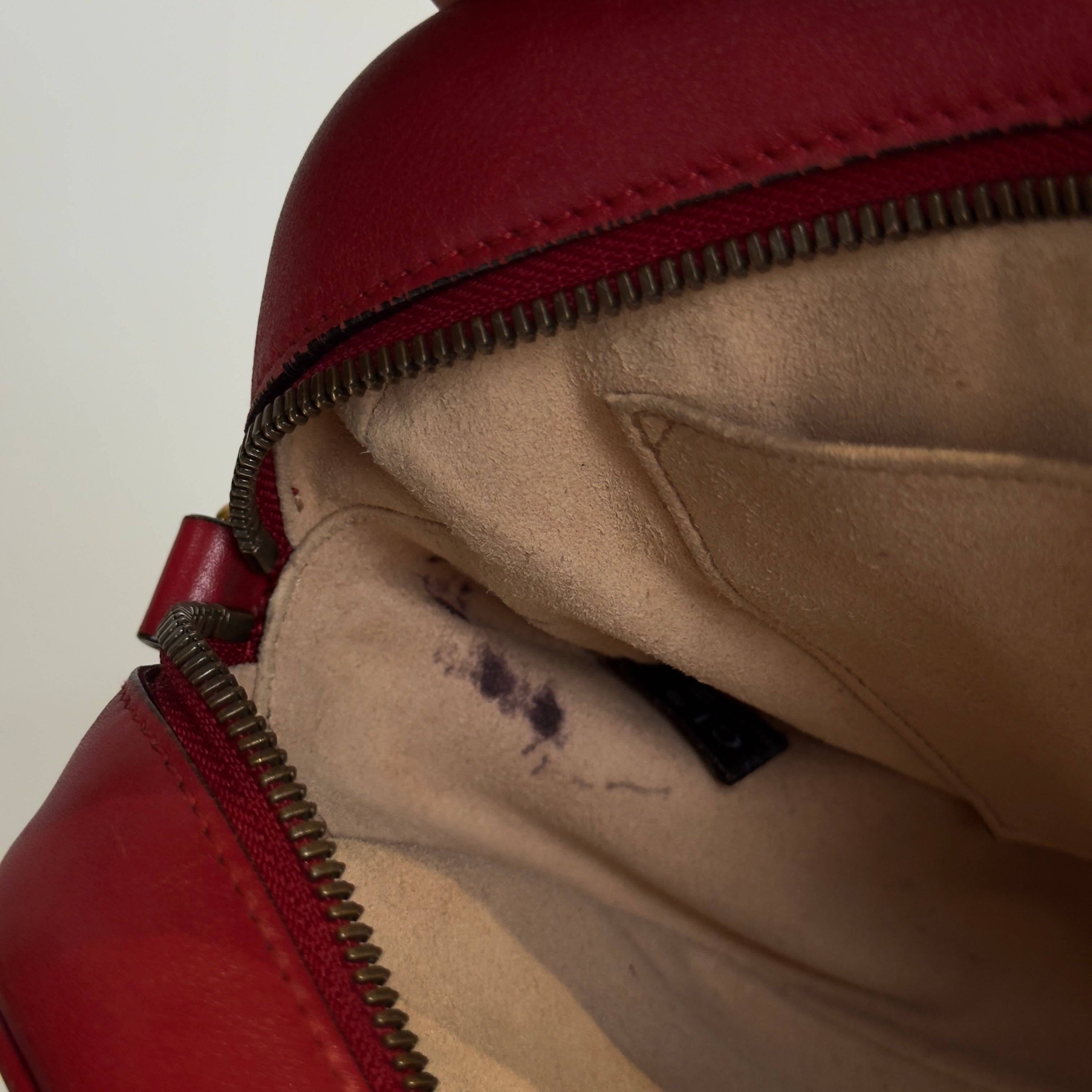 Gucci Red Marmont Crossbody Bag - Queen May