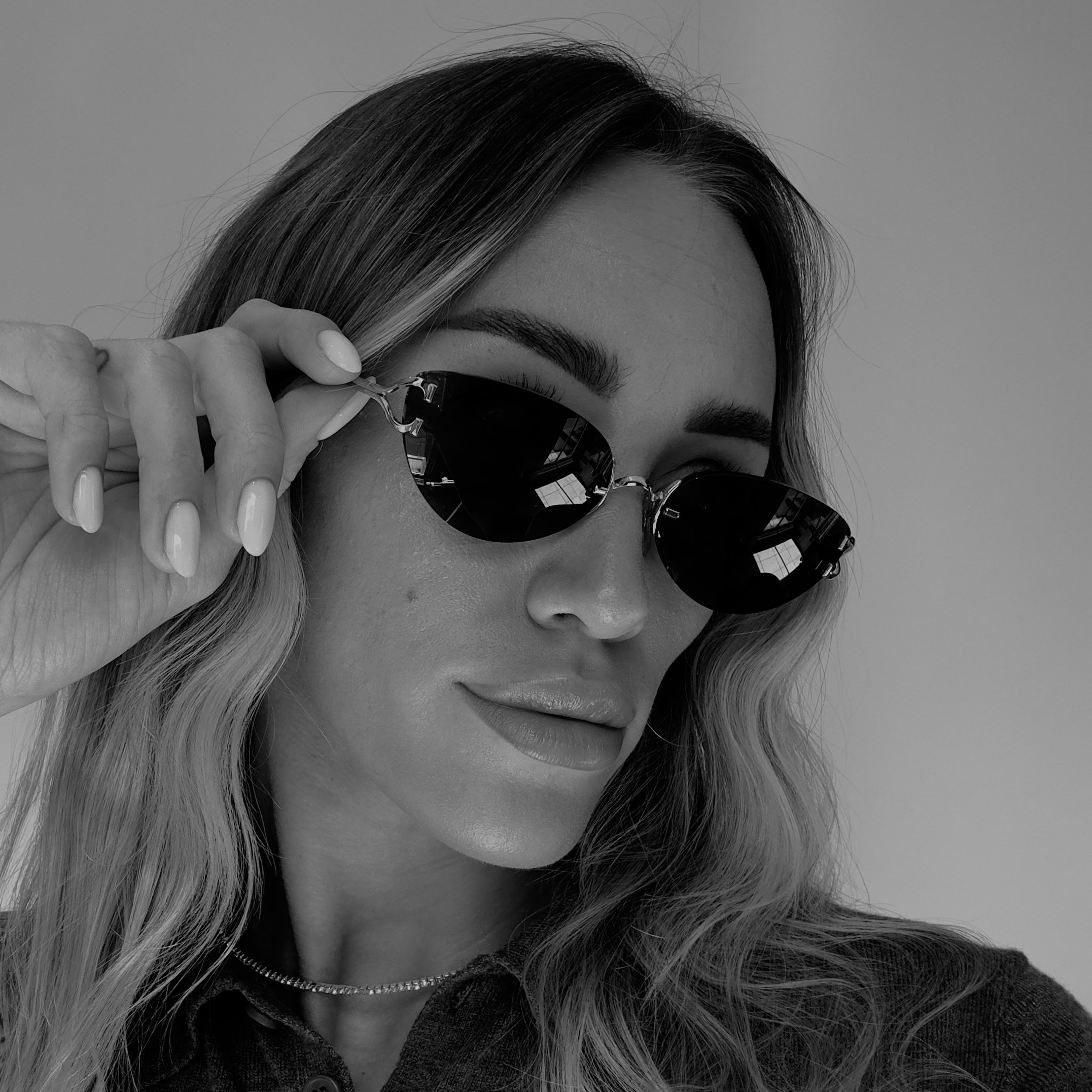 Cartier Oval Rimless Sunglasses Brown - Queen May