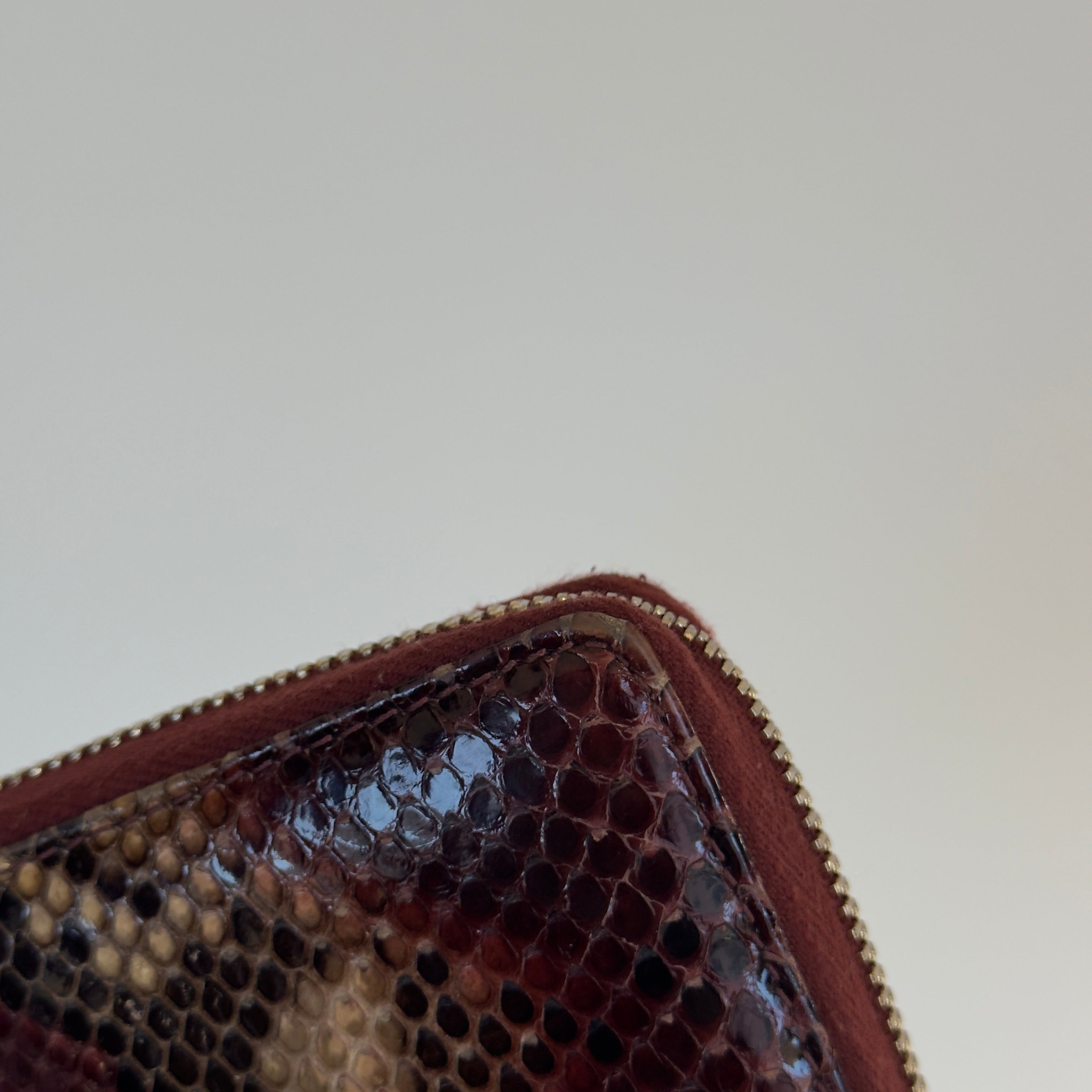 Gucci Python Soho Interlocking G Logo Wallet - Queen May