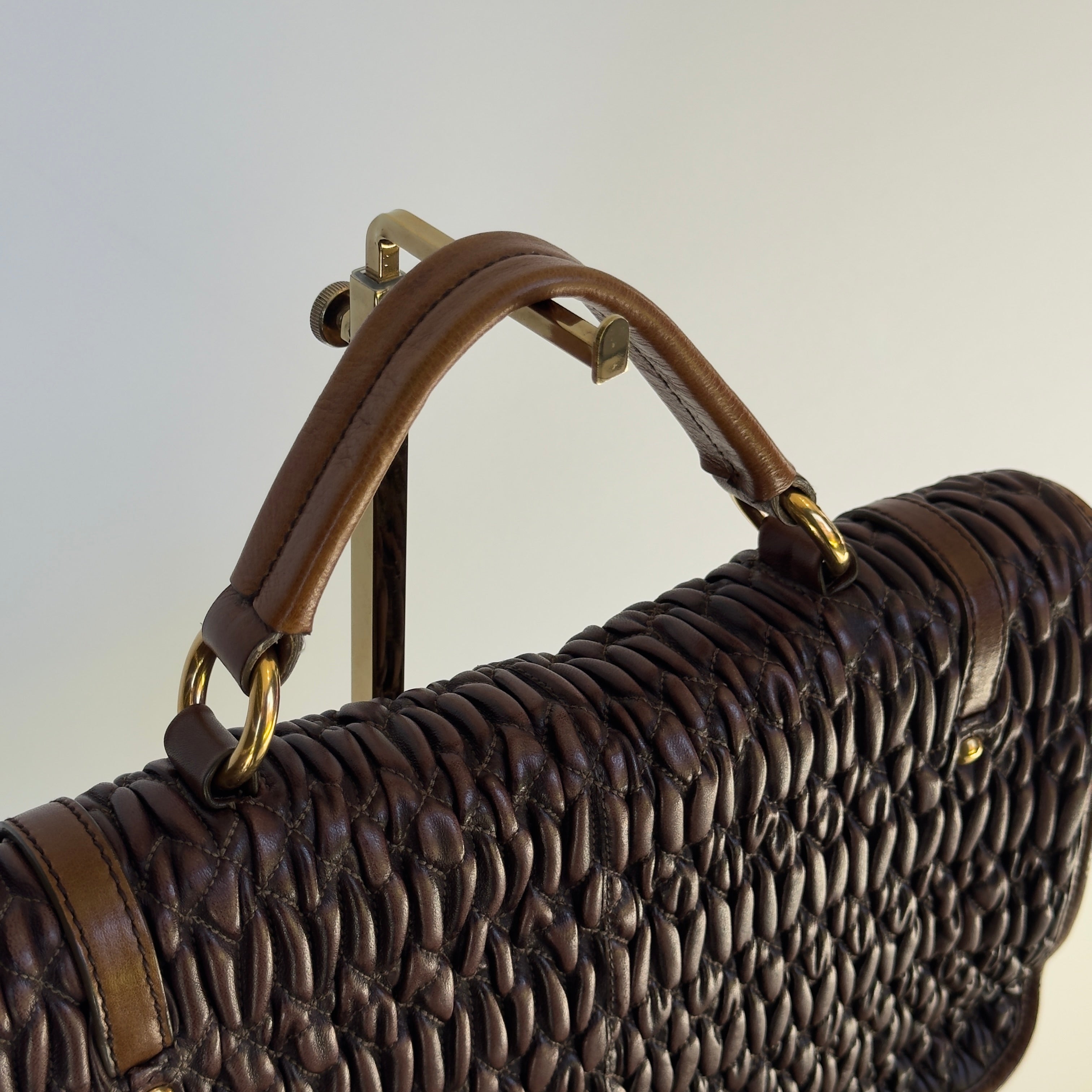 Miu Miu Matelasse Leather Satchel - Queen May