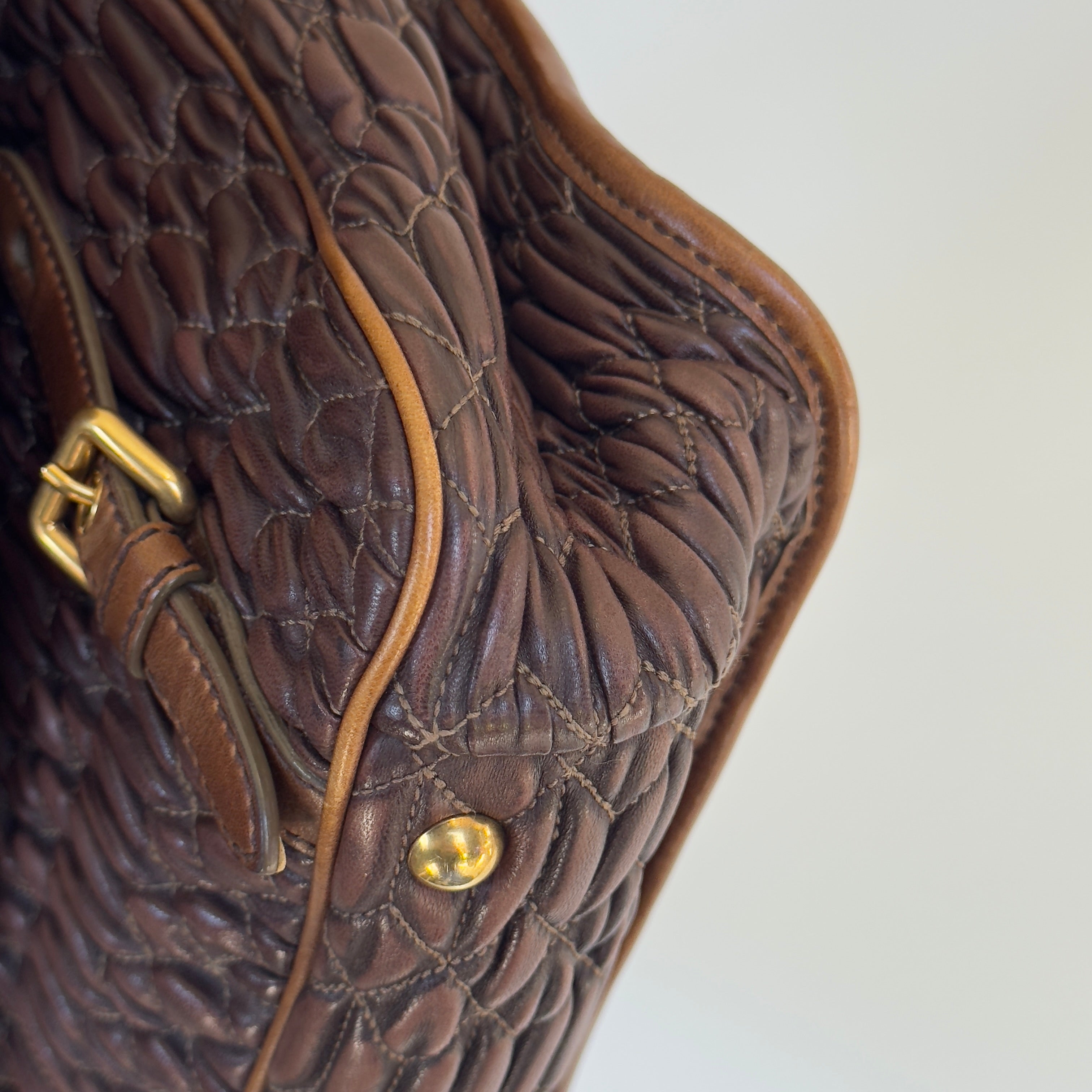 Miu Miu Matelasse Leather Satchel - Queen May