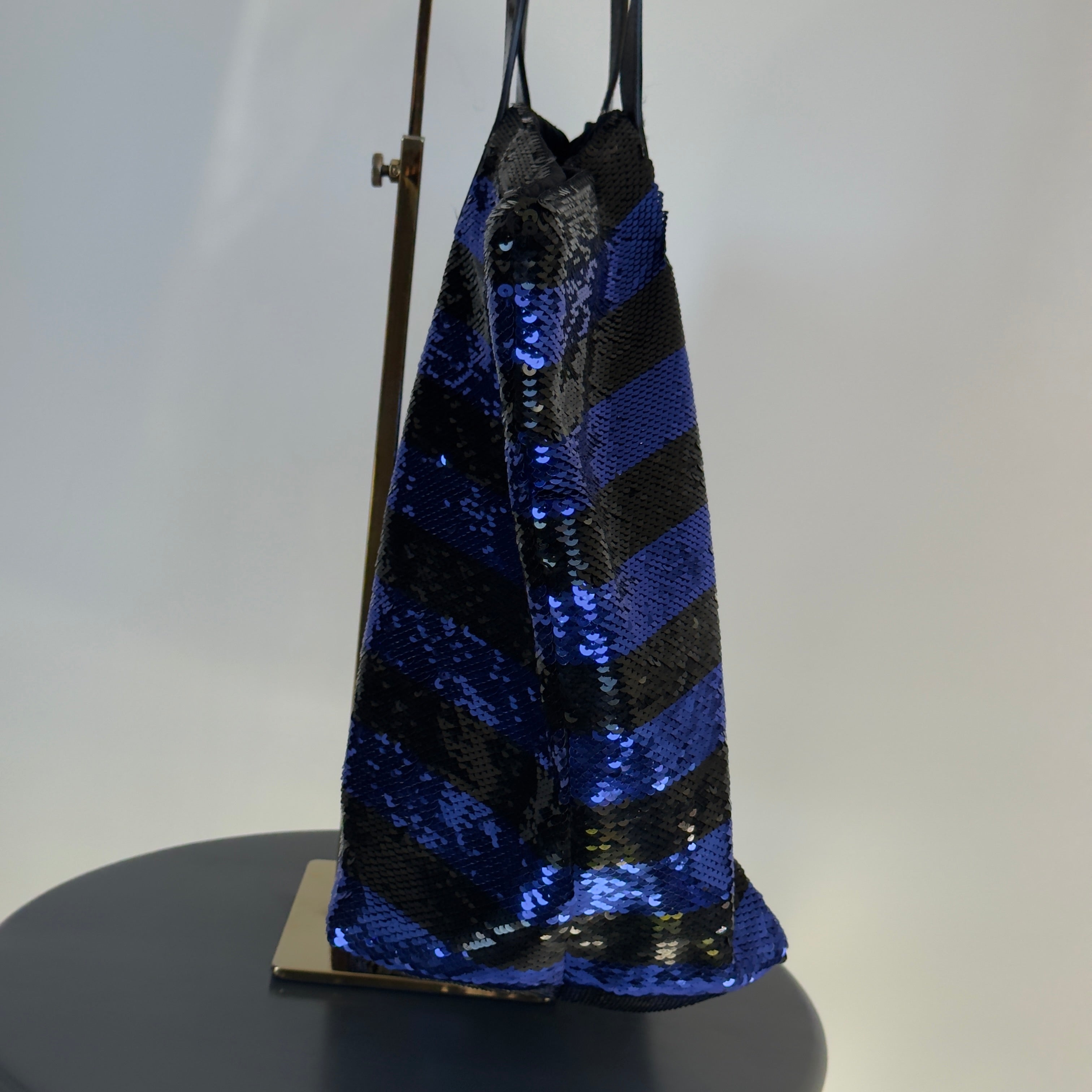 Prada Purple and Black Sequin Tote - Queen May