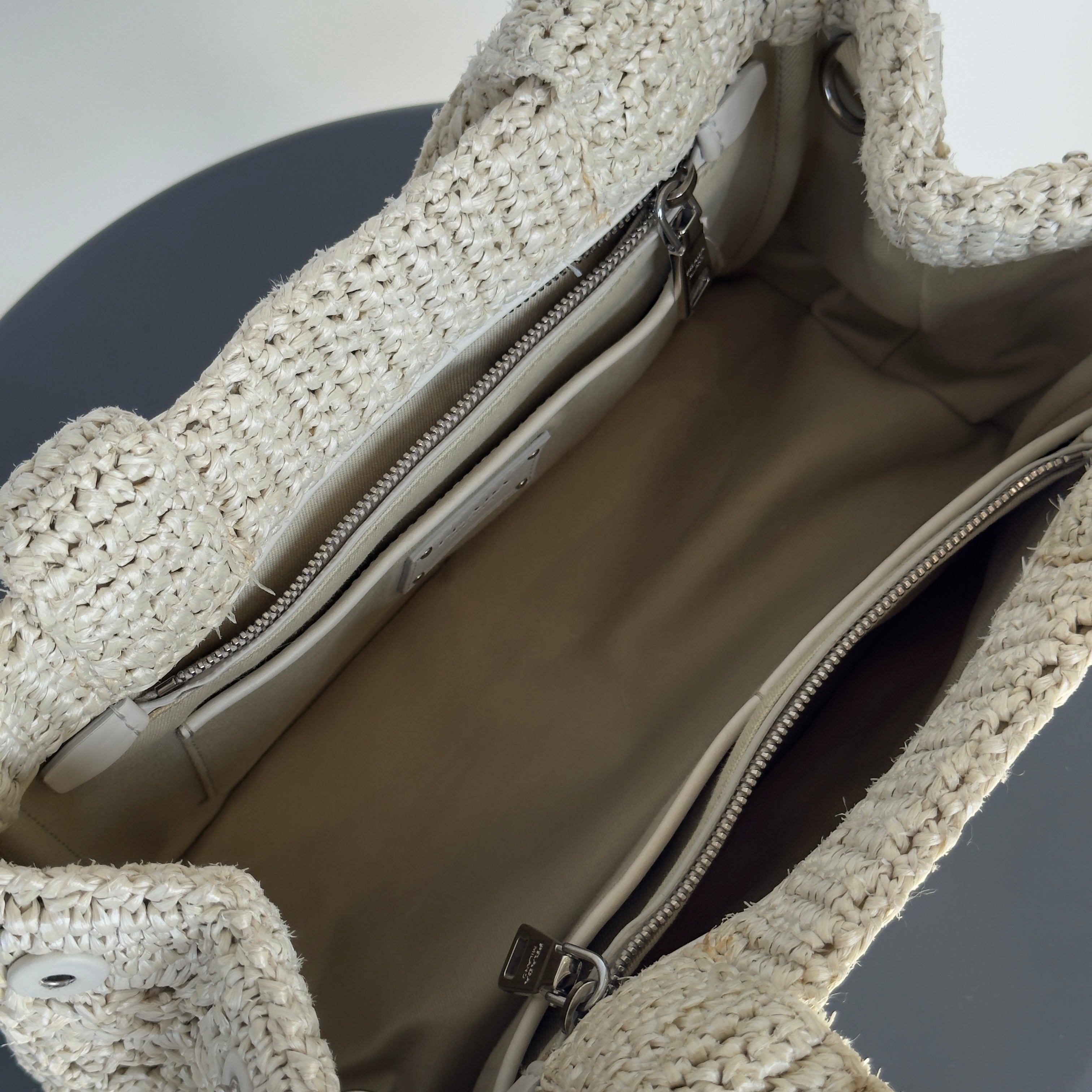 Prada Canapa Raffia Tote - Queen May