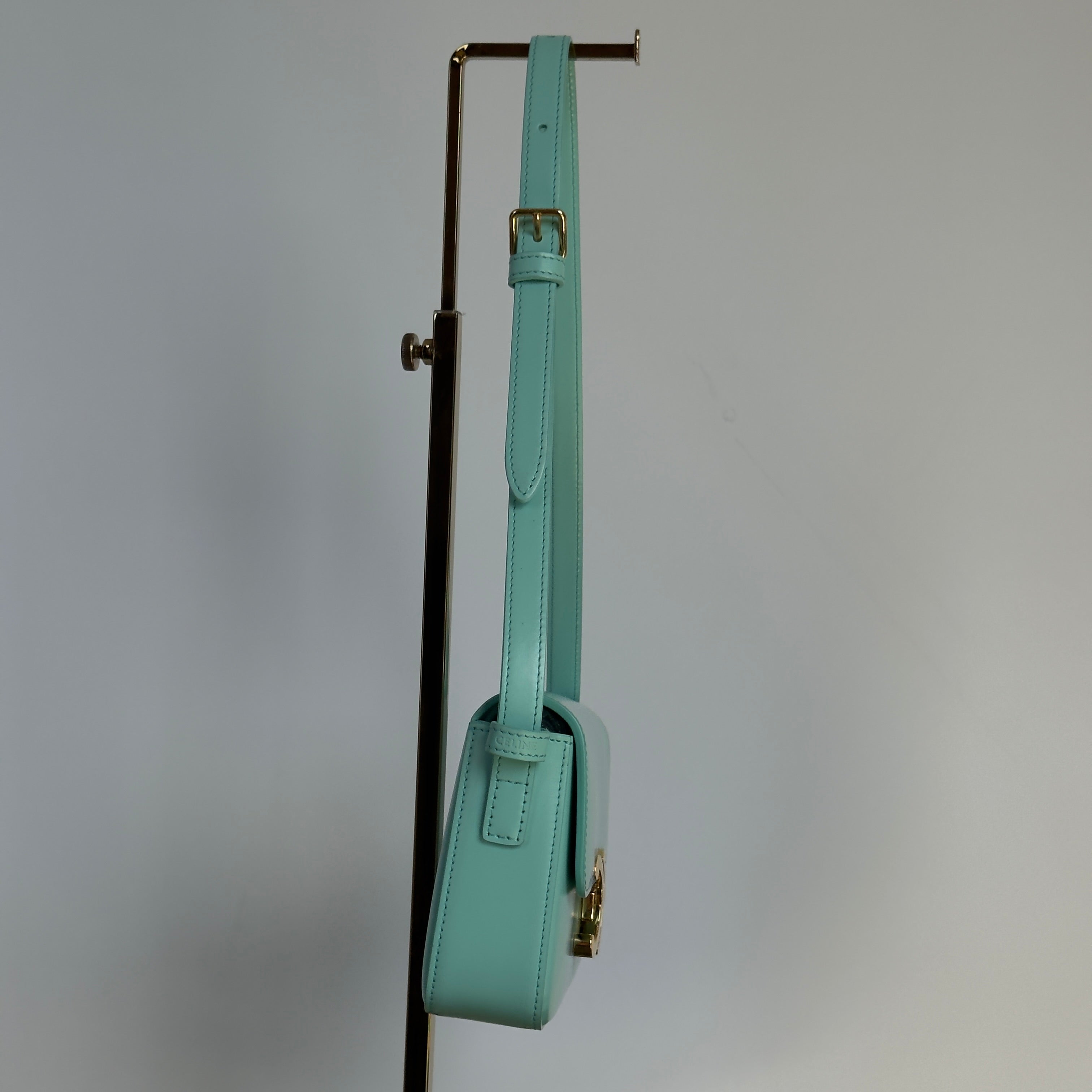 Celine Shoulder Bag Claude in Turquoise - Queen May