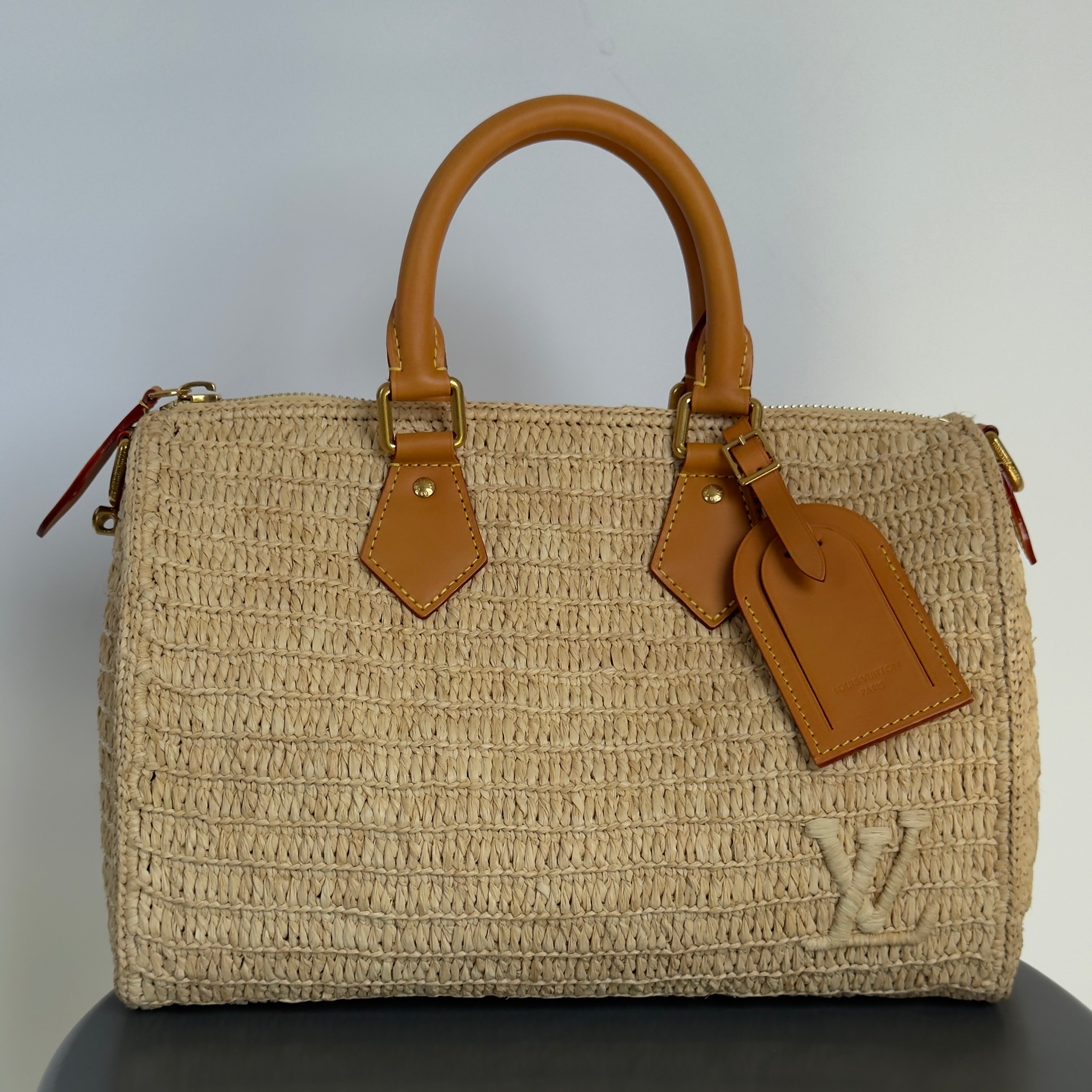Louis Vuitton Speedy 30 Bandoulière Raffia - Queen May