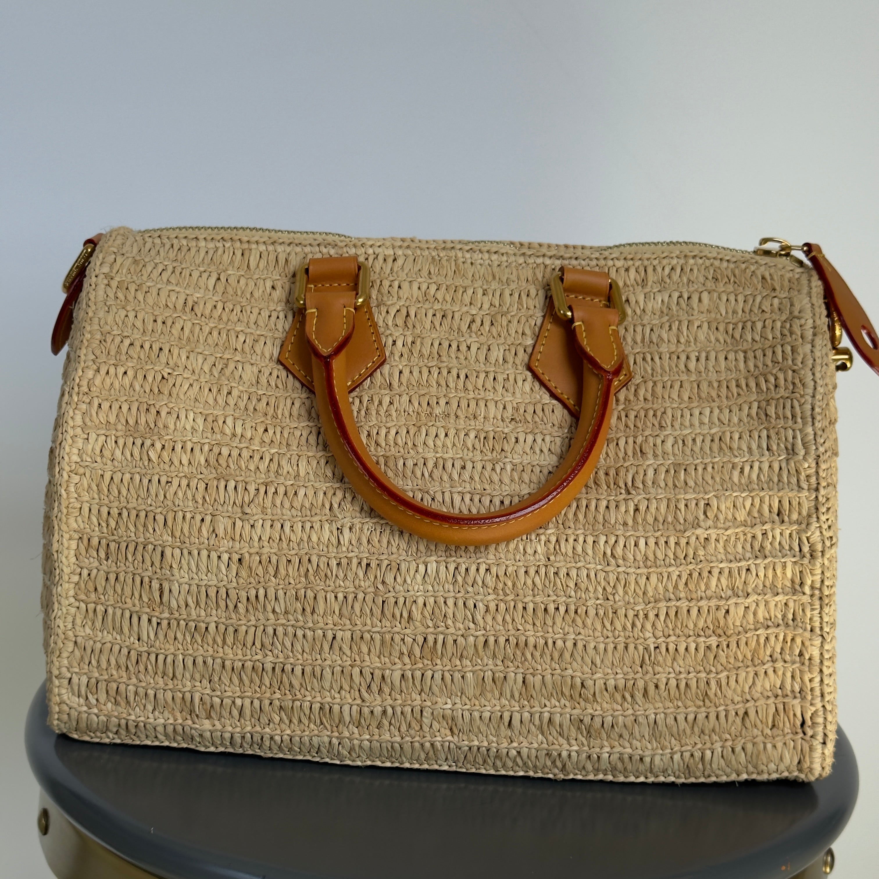 Louis Vuitton Speedy 30 Bandoulière Raffia - Queen May