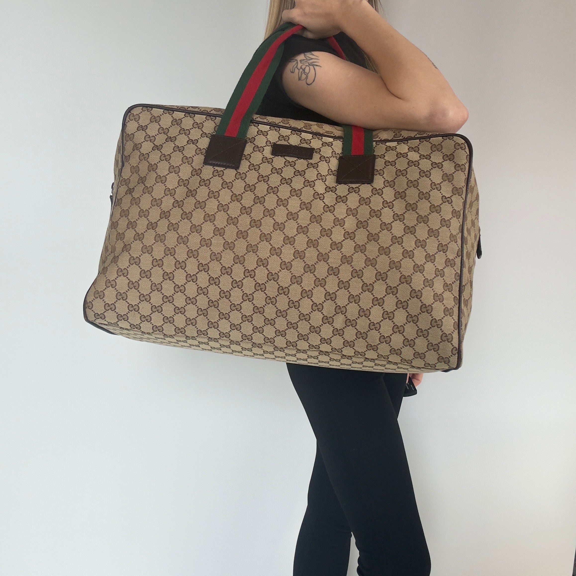 Gucci Canvas Carry On Duffle bag - Queen May