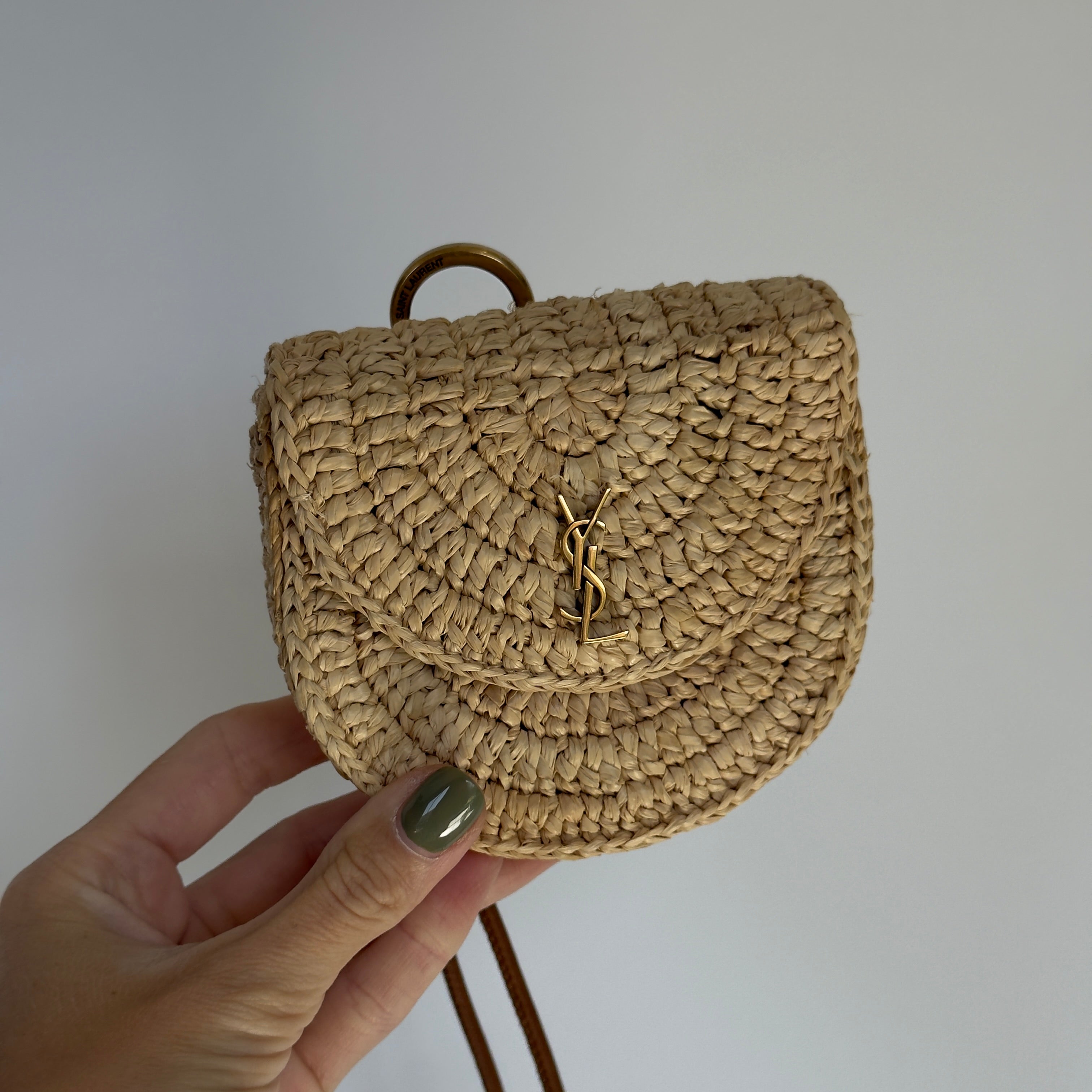 Saint Laurent Raffia Micro Cassandre - Queen May