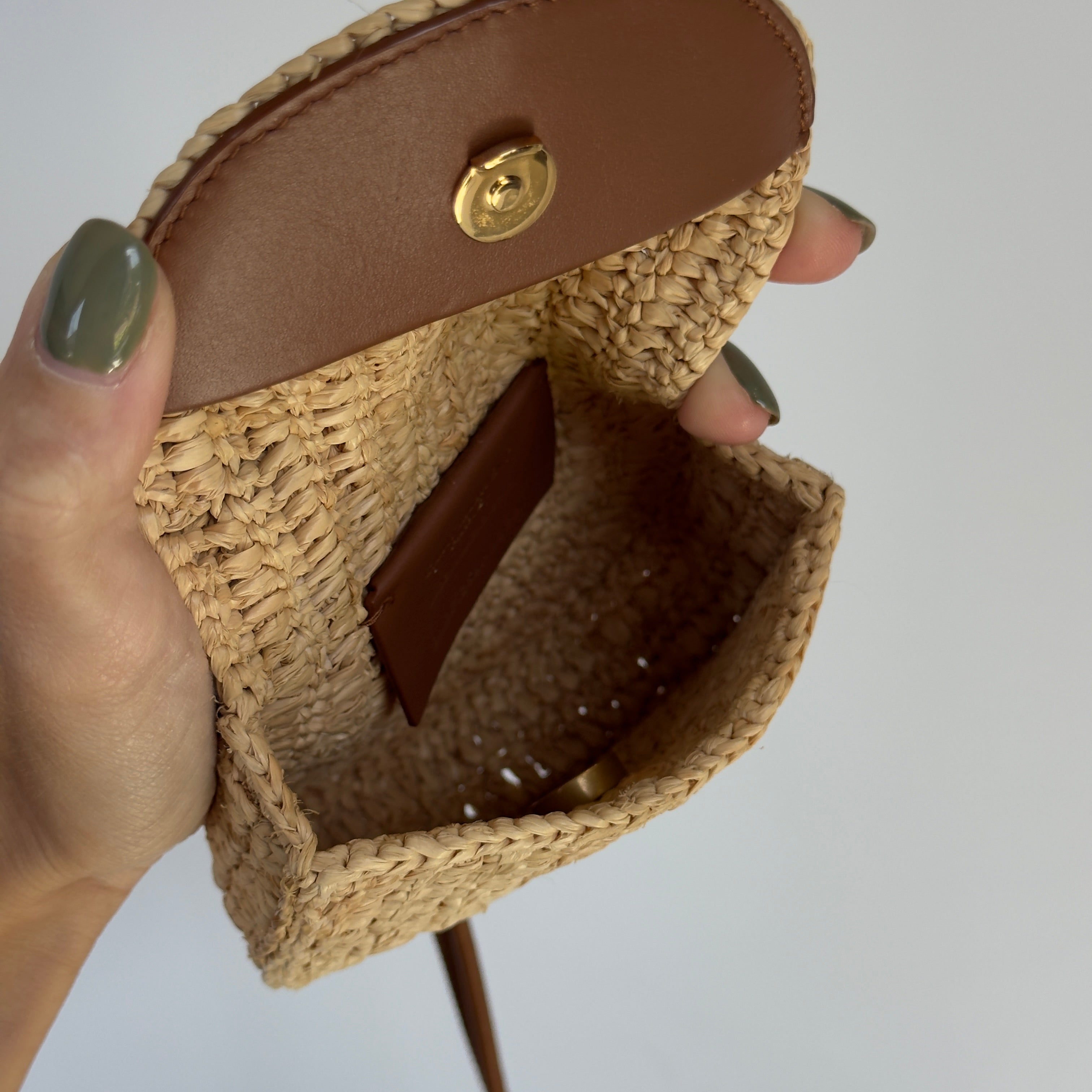 Saint Laurent Raffia Micro Cassandre - Queen May