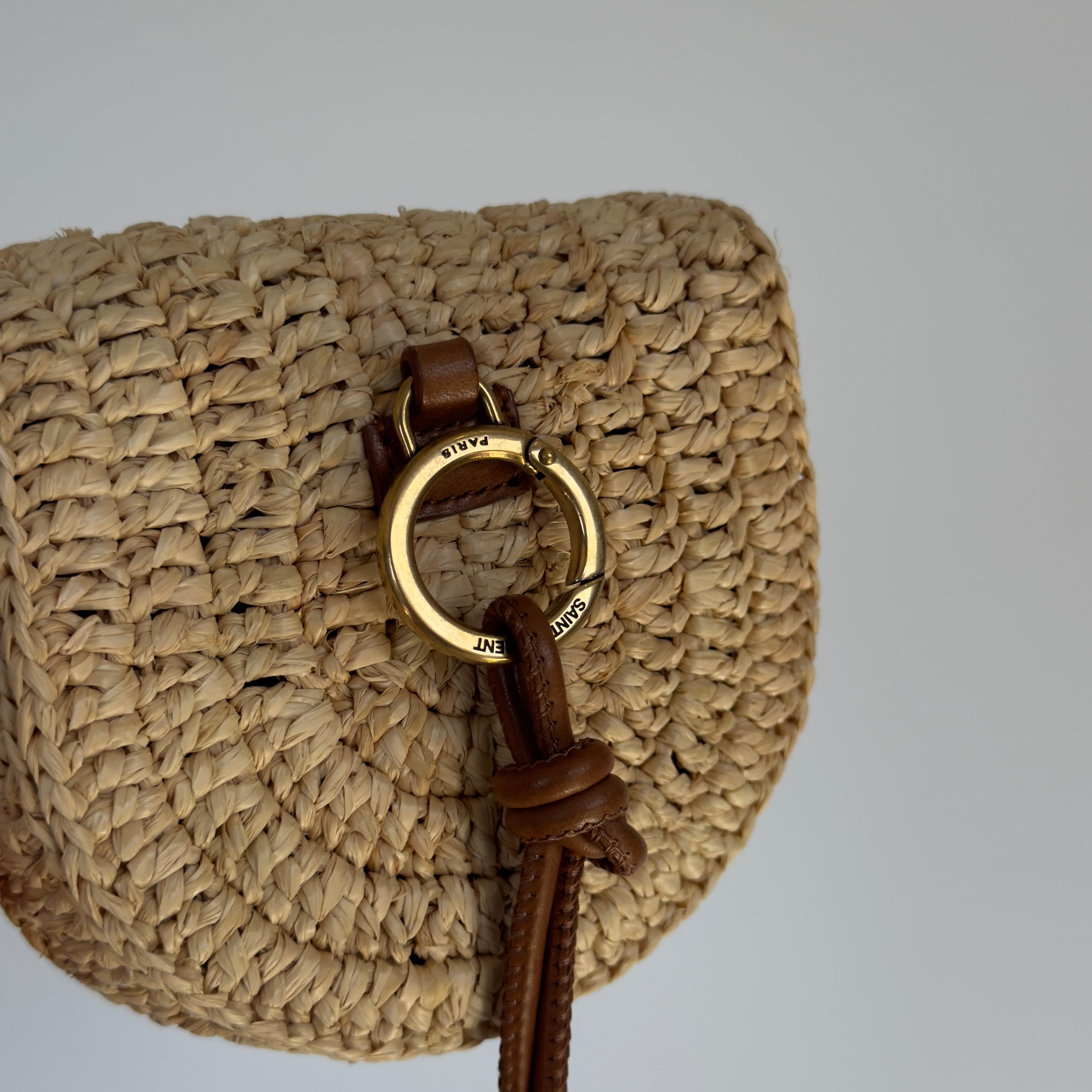Saint Laurent Raffia Micro Cassandre - Queen May