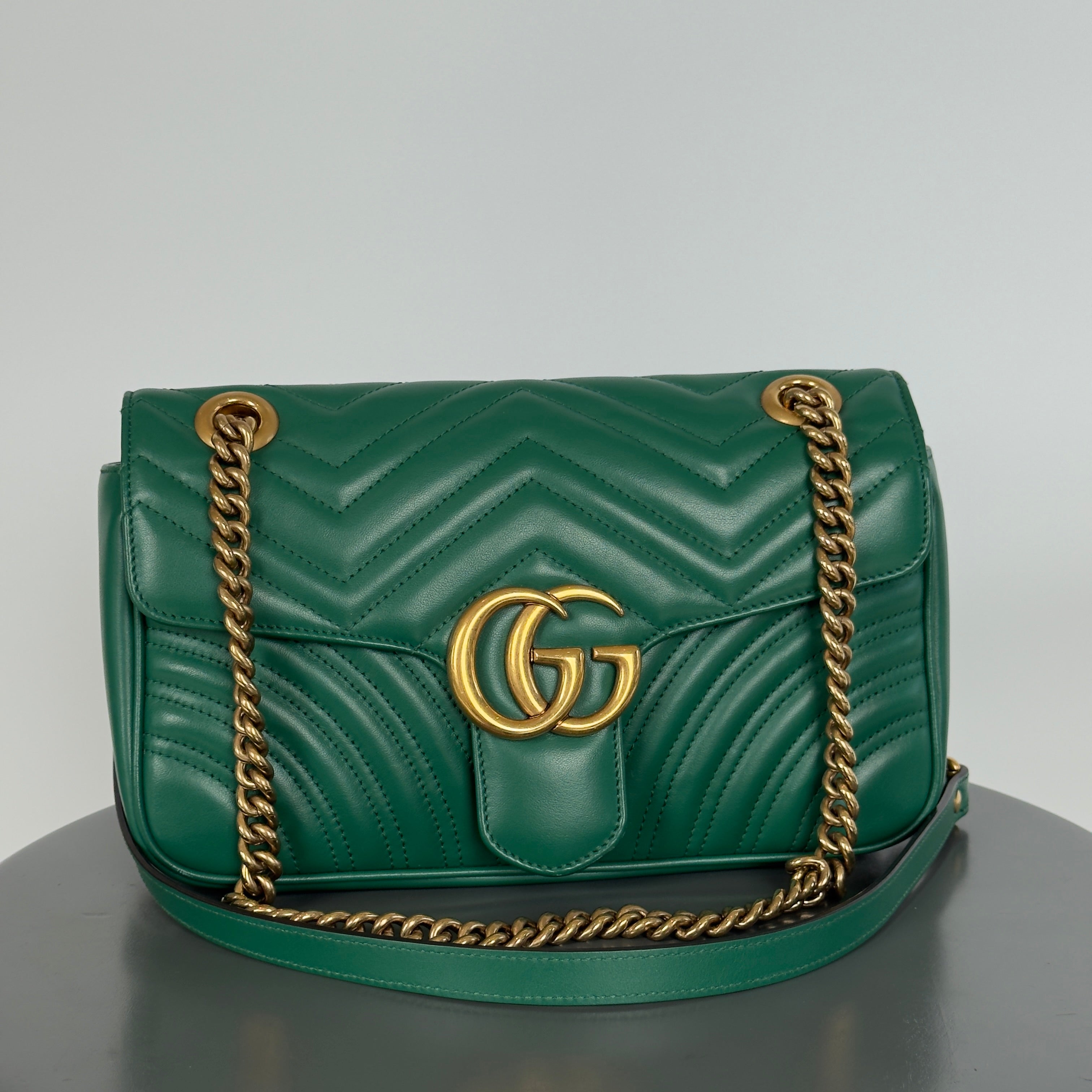 Gucci Double G Marmont Medium Green - Queen May